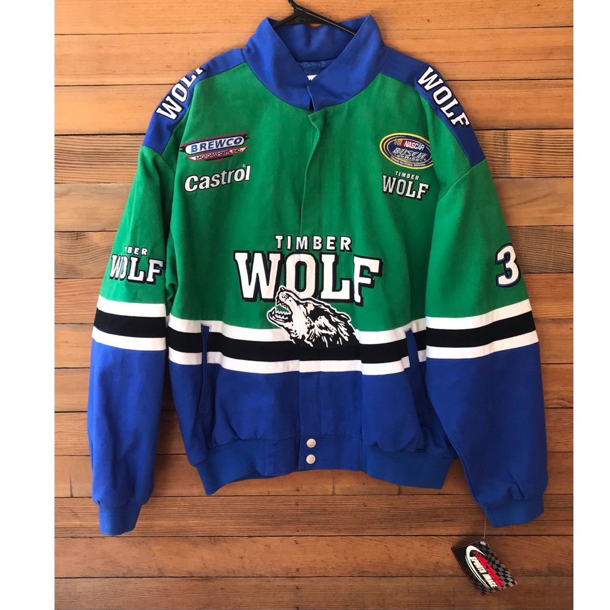 Vintage NWT 1999 Mark Green #37 Timber Wolf Racing Jacket | Grailed