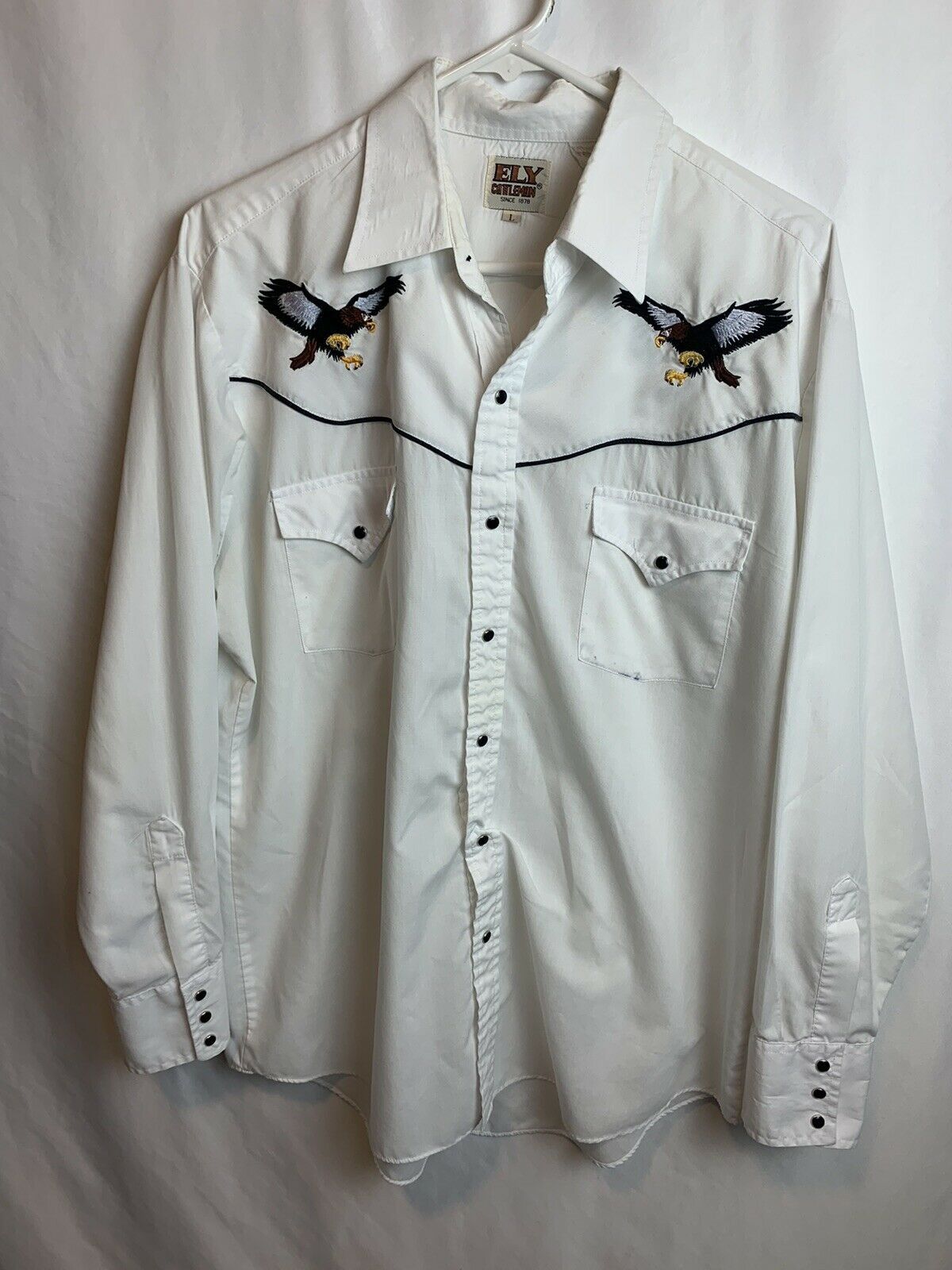Other Ely Diamond Western Style Embroidered Bird Button Up Large Size US L / EU 52-54 / 3 - 1 Preview