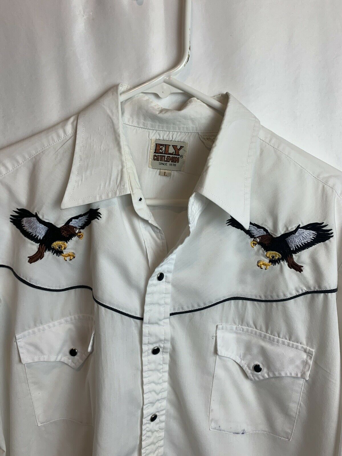 Other Ely Diamond Western Style Embroidered Bird Button Up Large Size US L / EU 52-54 / 3 - 3 Thumbnail