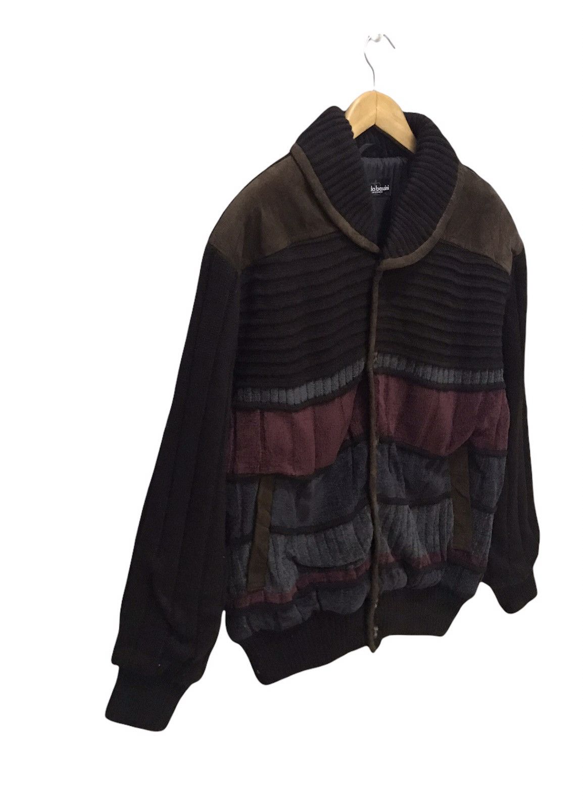 Designer Arnaldo Bassini Knit button up jacket Size US L / EU 52-54 / 3 - 3 Thumbnail