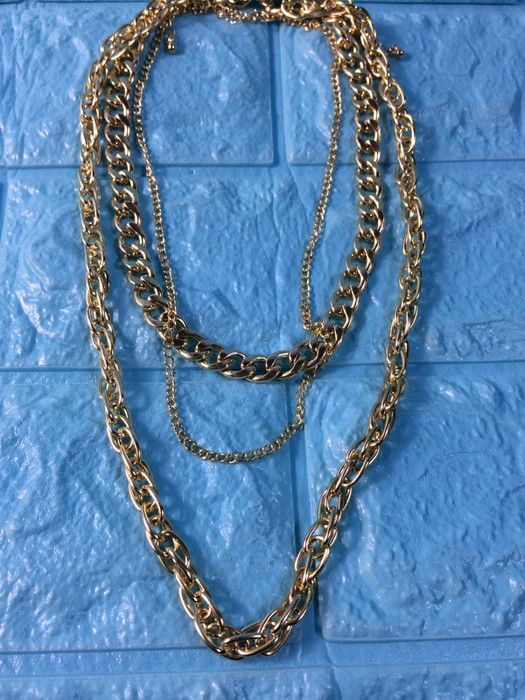 Cuban Link Chain Rope chains three layers necklace pendant chain Grailed
