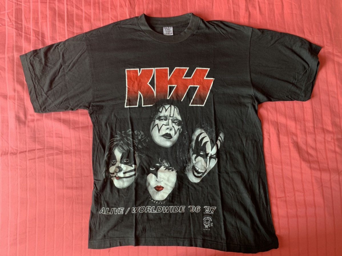 Vintage KISS 96 97 band tee shirt tshirt