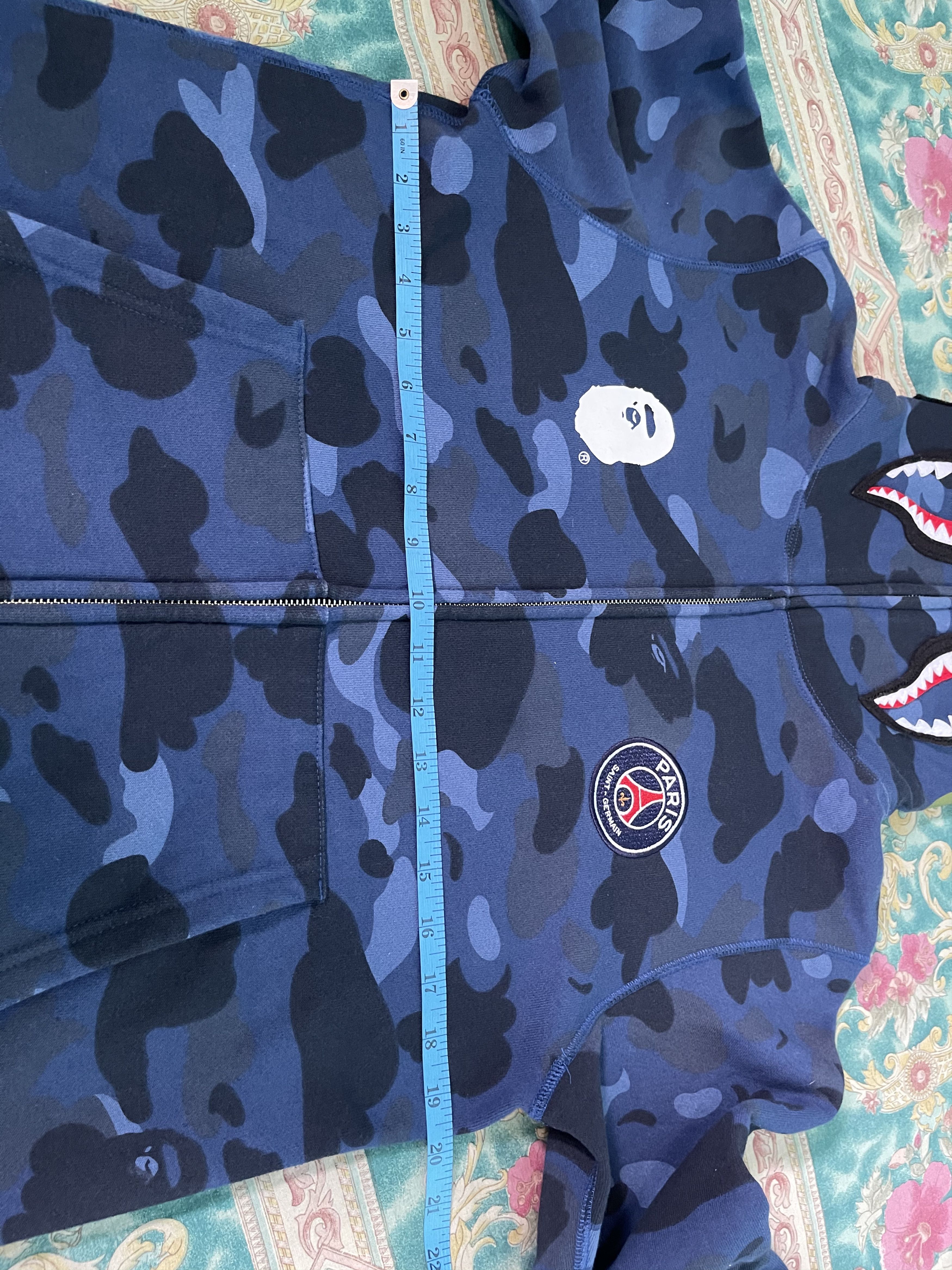 Bape Hoodie Bape Shark X Paris Saint Germain Size US M / EU 48-50 / 2 - 18 Thumbnail