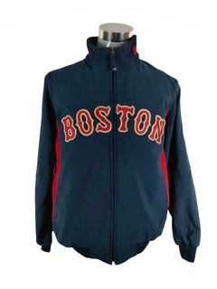 Majestic Boston Red Sox Embroidered Therma Base Track Jacket MLB Authentic L