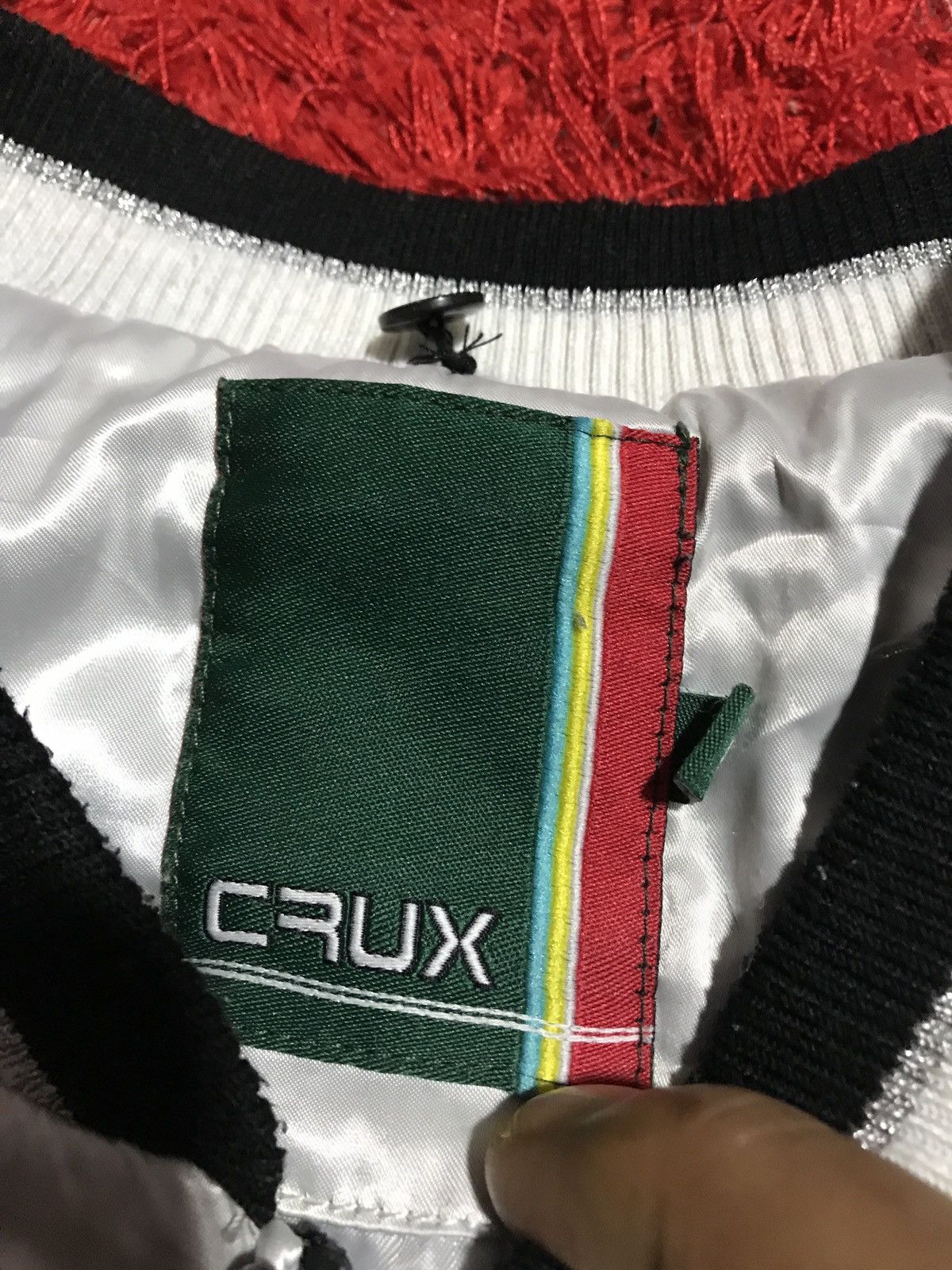 Other Vintage CRUX Britpop Satin Sukajan Bomber Jacket 2000s Black Size US M / EU 48-50 / 2 - 9 Thumbnail
