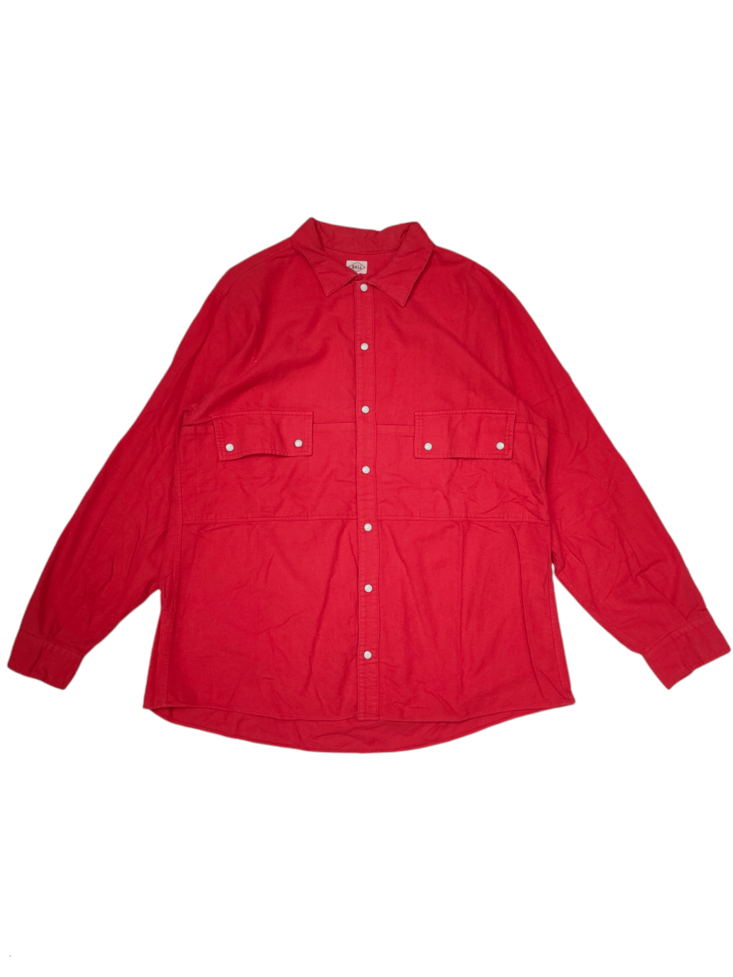 Japanese Brand Vintage BALL Plain Flannel Size US M / EU 48-50 / 2 - 1 Thumbnail