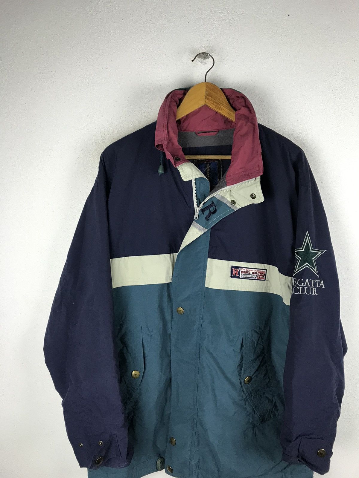 Vintage REGATTA CLUB THE GREATEST OARSMANSHIP JACKET Size US L / EU 52-54 / 3 - 4 Thumbnail