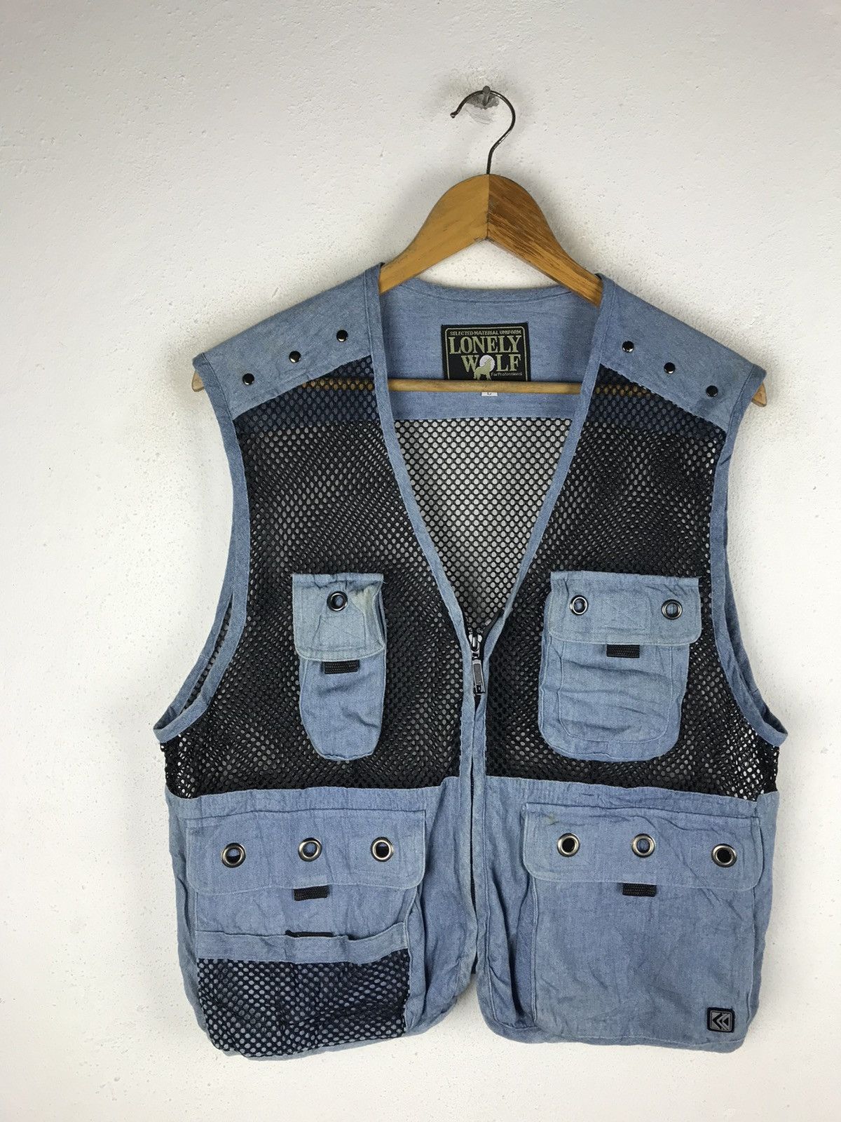 Japanese Brand LONELY WOLF UTILITY/SURVIVOR VEST Size US L / EU 52-54 / 3 - 4 Thumbnail