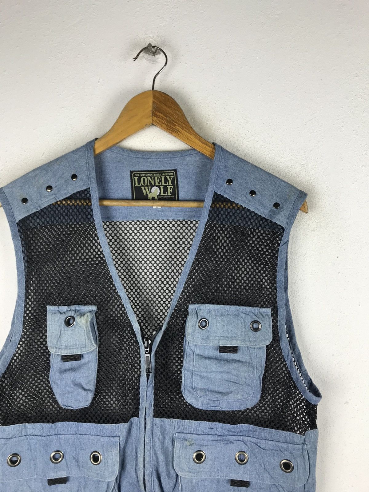 Japanese Brand LONELY WOLF UTILITY/SURVIVOR VEST Size US L / EU 52-54 / 3 - 6 Thumbnail