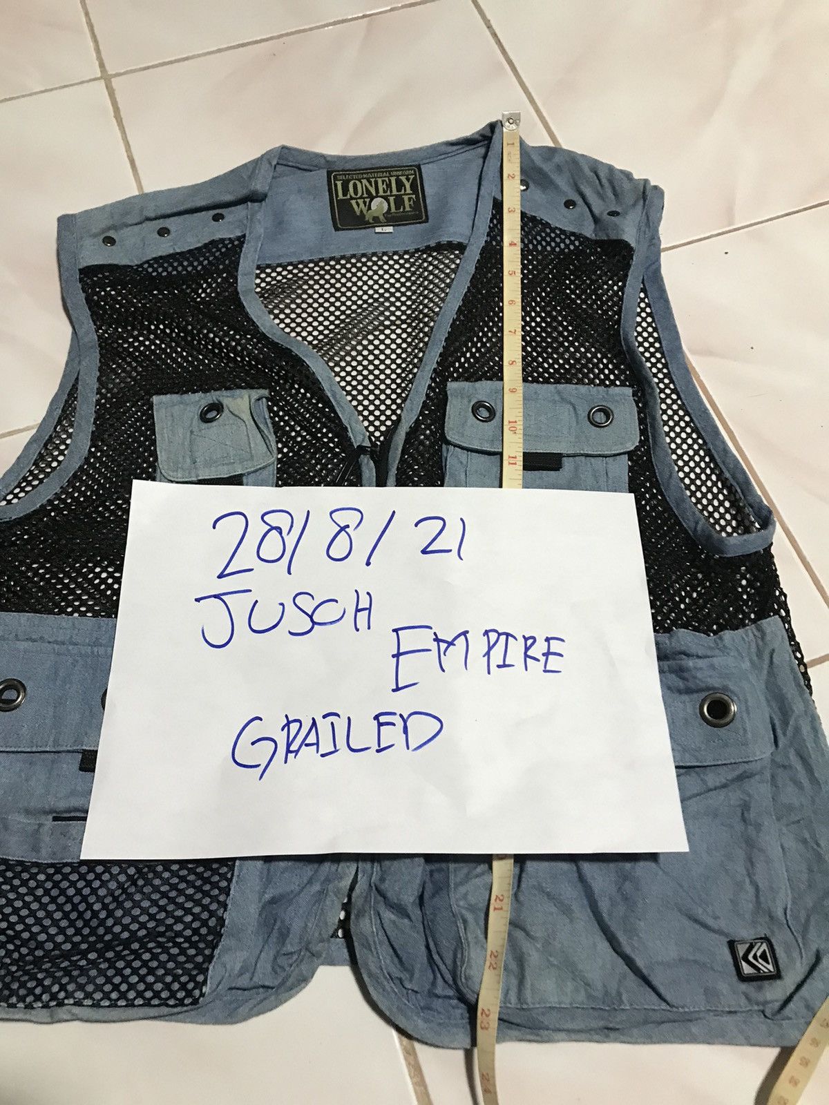 Japanese Brand LONELY WOLF UTILITY/SURVIVOR VEST Size US L / EU 52-54 / 3 - 9 Thumbnail