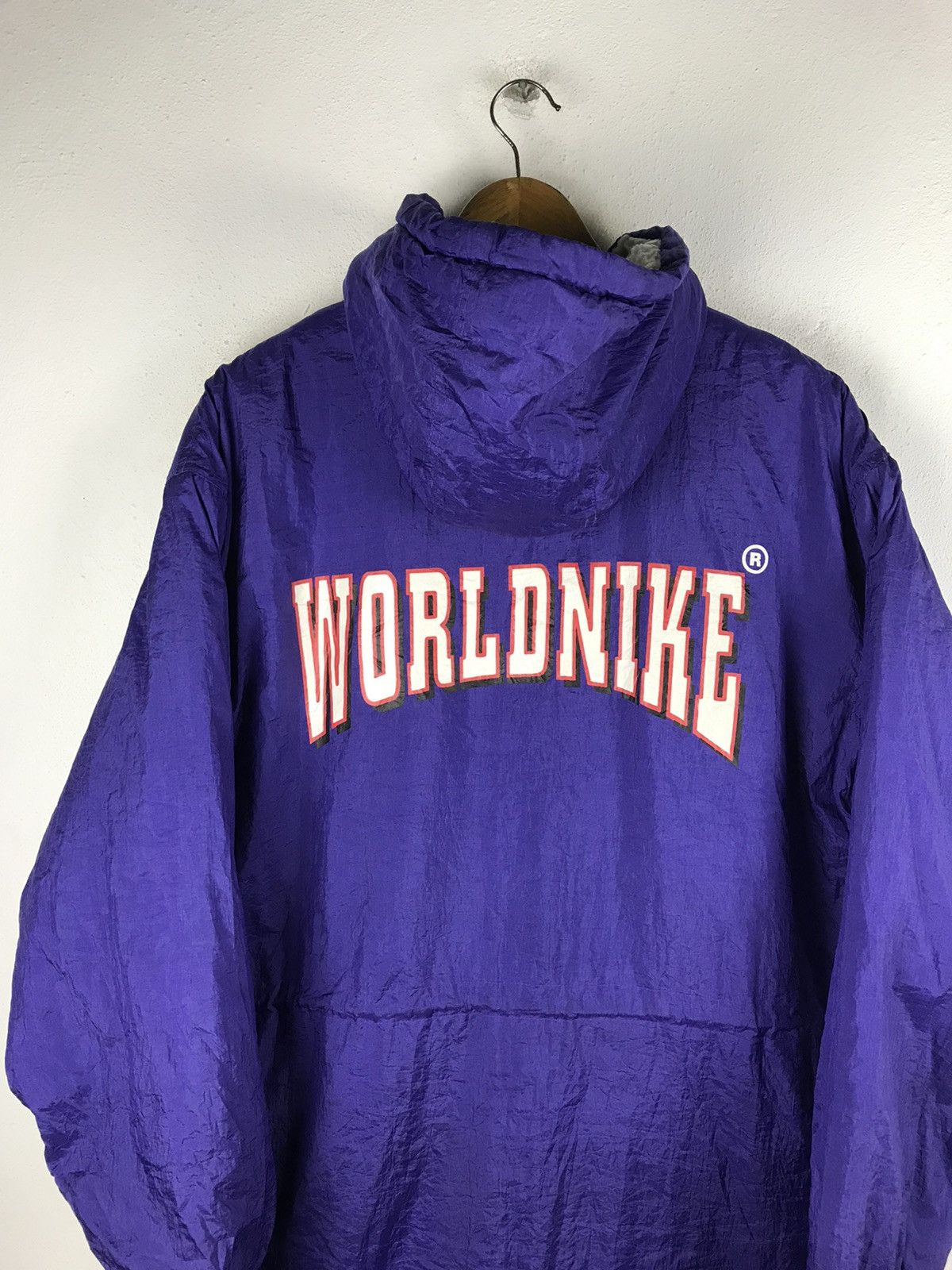 Vintage WORLD NIKE LOS ANGELS LONG JACKET VINTAGE Size US L / EU 52-54 / 3 - 4 Thumbnail