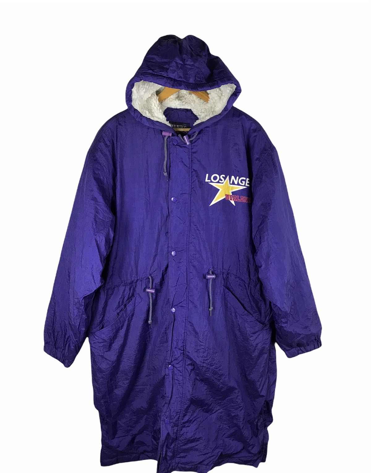 Vintage WORLD NIKE LOS ANGELS LONG JACKET VINTAGE Size US L / EU 52-54 / 3 - 2 Thumbnail