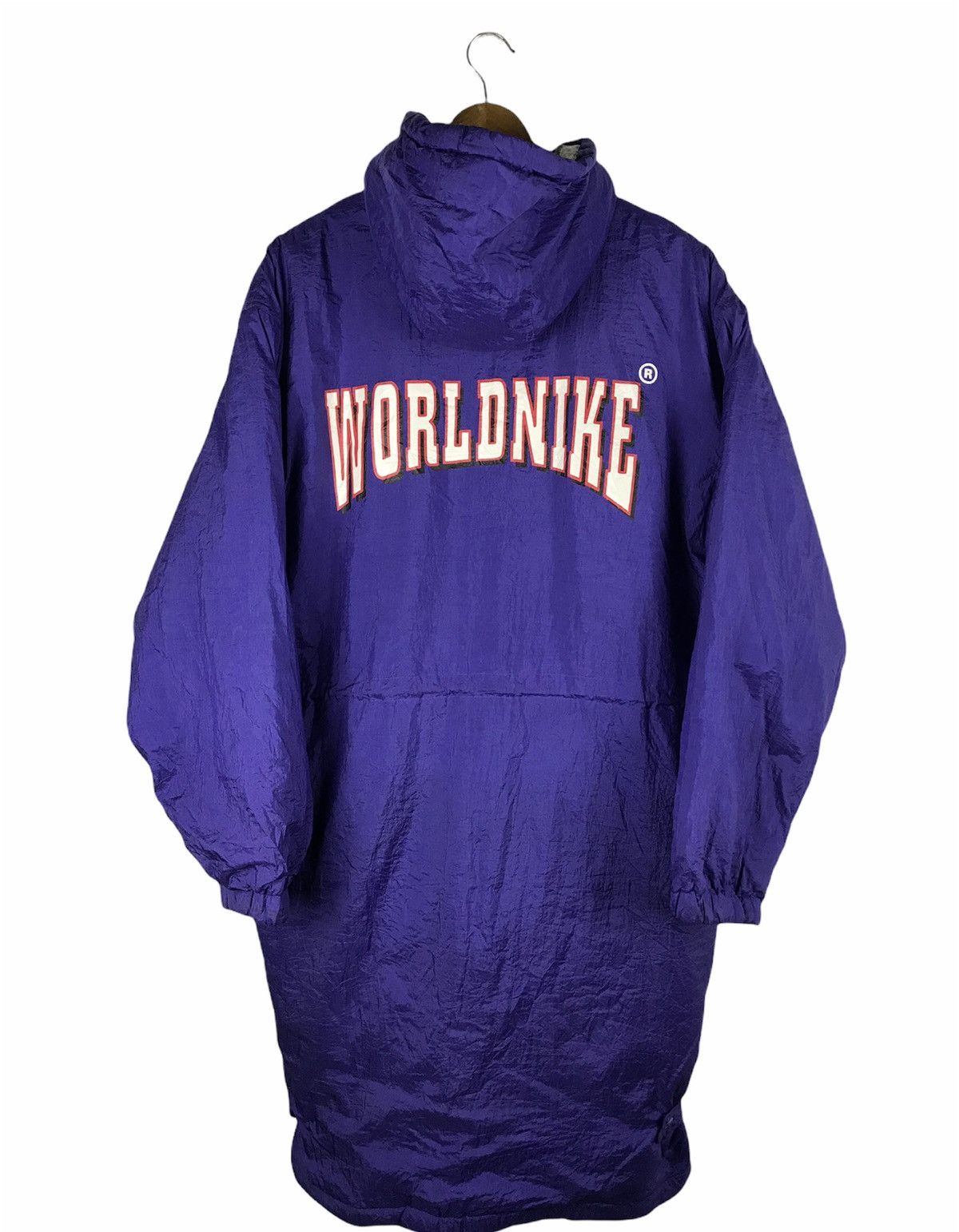 Vintage WORLD NIKE LOS ANGELS LONG JACKET VINTAGE Size US L / EU 52-54 / 3 - 1 Thumbnail