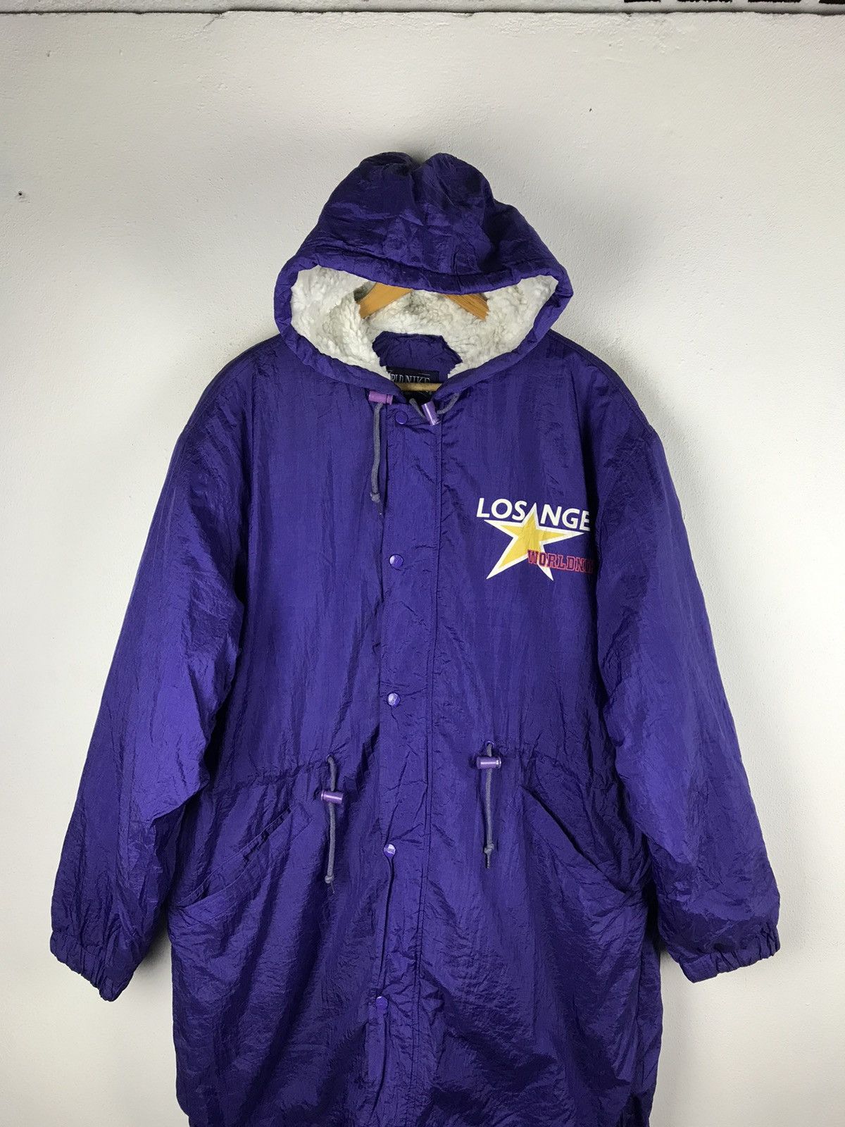 Vintage WORLD NIKE LOS ANGELS LONG JACKET VINTAGE Size US L / EU 52-54 / 3 - 5 Thumbnail