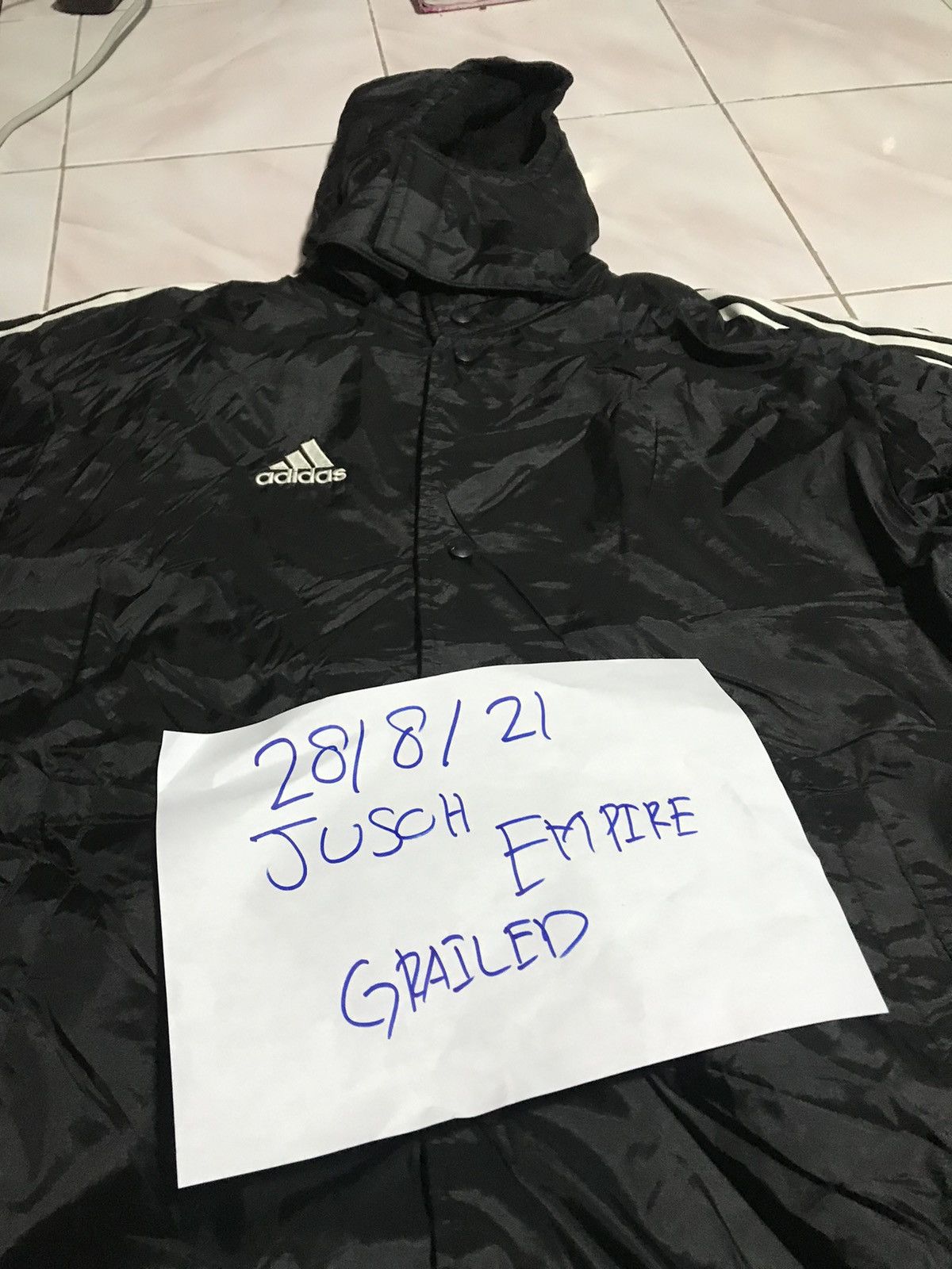 Vintage VINTAGE ADIDAS LONG JACKET Size US L / EU 52-54 / 3 - 7 Thumbnail