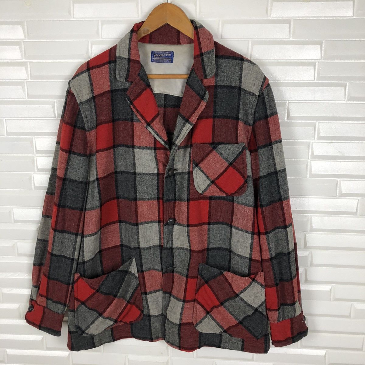 Pendleton × Vintage PENDLETON WOOLEN MILLS FLANNEL LIGHT JACKET Size US M / EU 48-50 / 2 - 2 Thumbnail