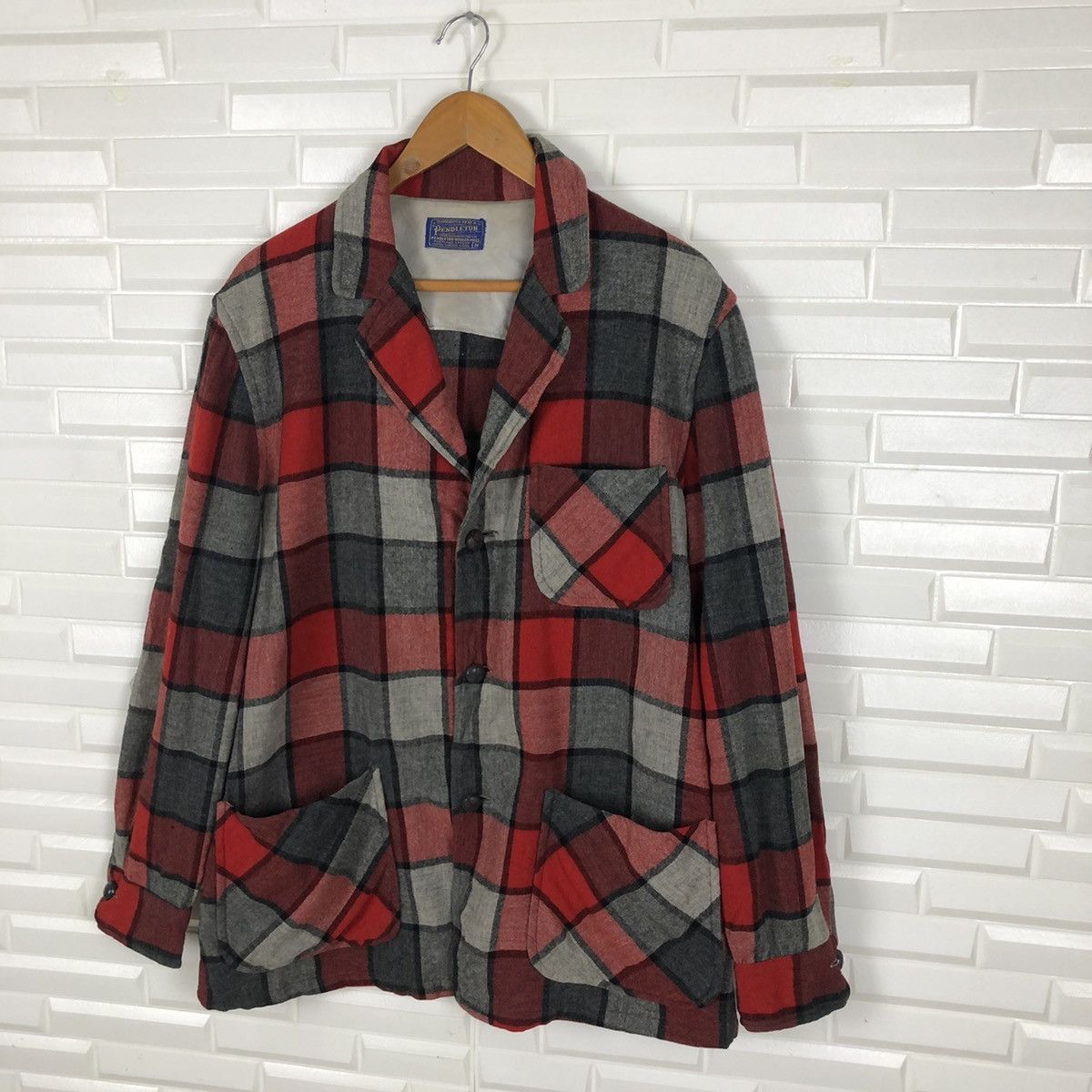 Pendleton × Vintage PENDLETON WOOLEN MILLS FLANNEL LIGHT JACKET Size US M / EU 48-50 / 2 - 3 Thumbnail