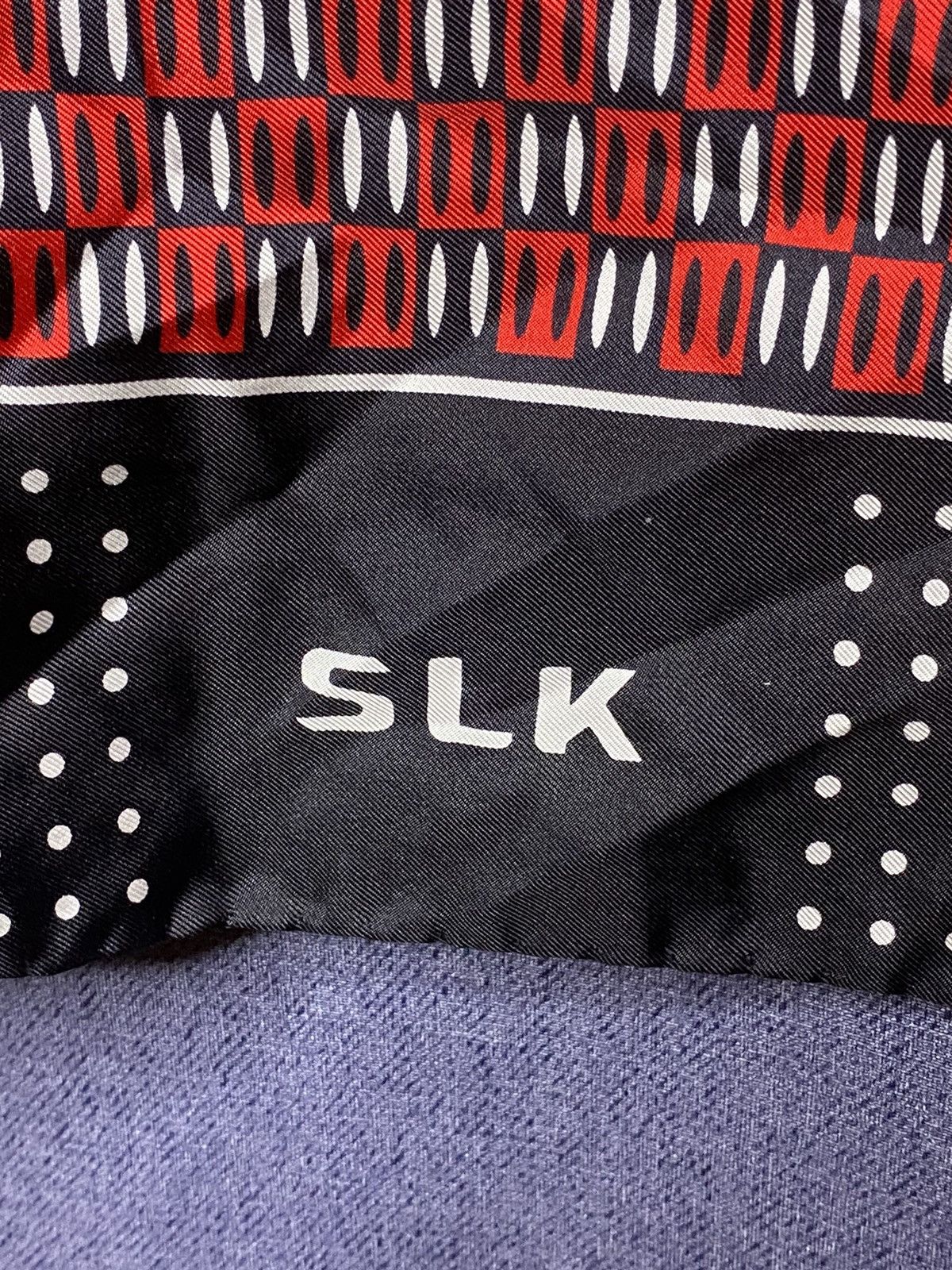 Mercedes-Benz × Vintage Rare Mercedes Benz vintage SLK silk scarf shawl Size ONE SIZE - 3 Thumbnail