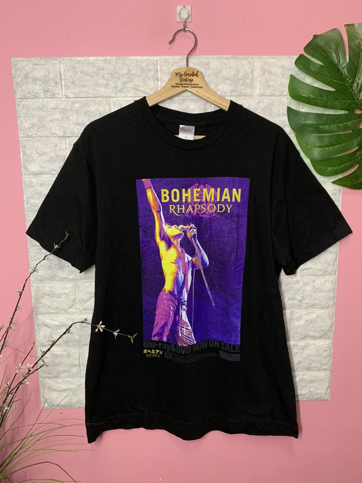 QUEEN BOHEMIAN RHAPSODY T-SHIRT Freddie Mercury Band Tee L