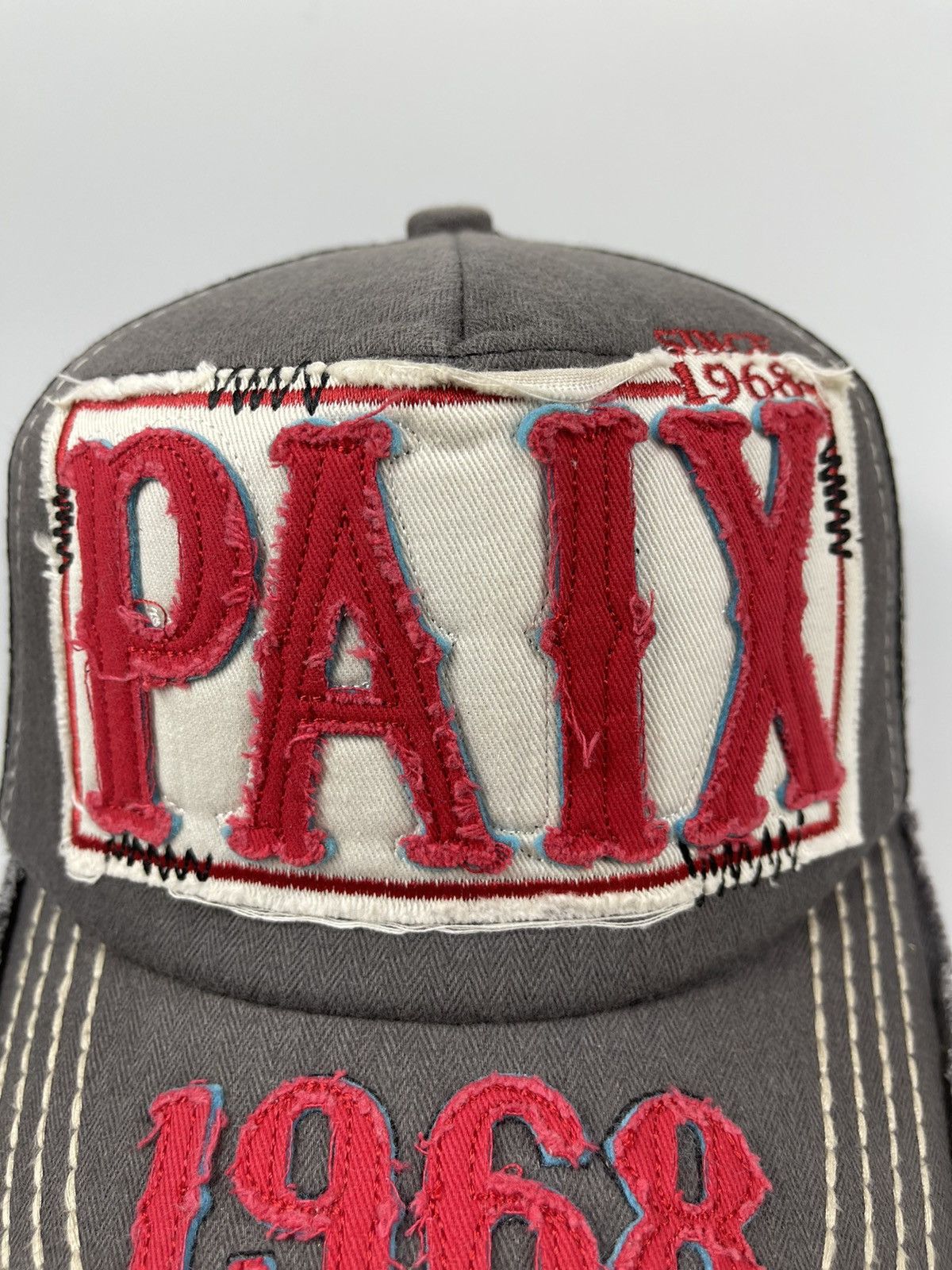 14th Addiction Paix 1968 Distressed Trucker Hat Size ONE SIZE - 8 Thumbnail