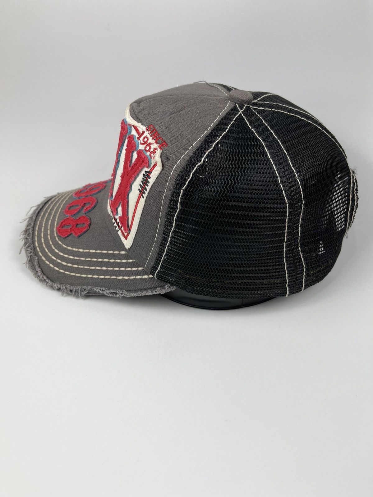14th Addiction Paix 1968 Distressed Trucker Hat Size ONE SIZE - 4 Thumbnail
