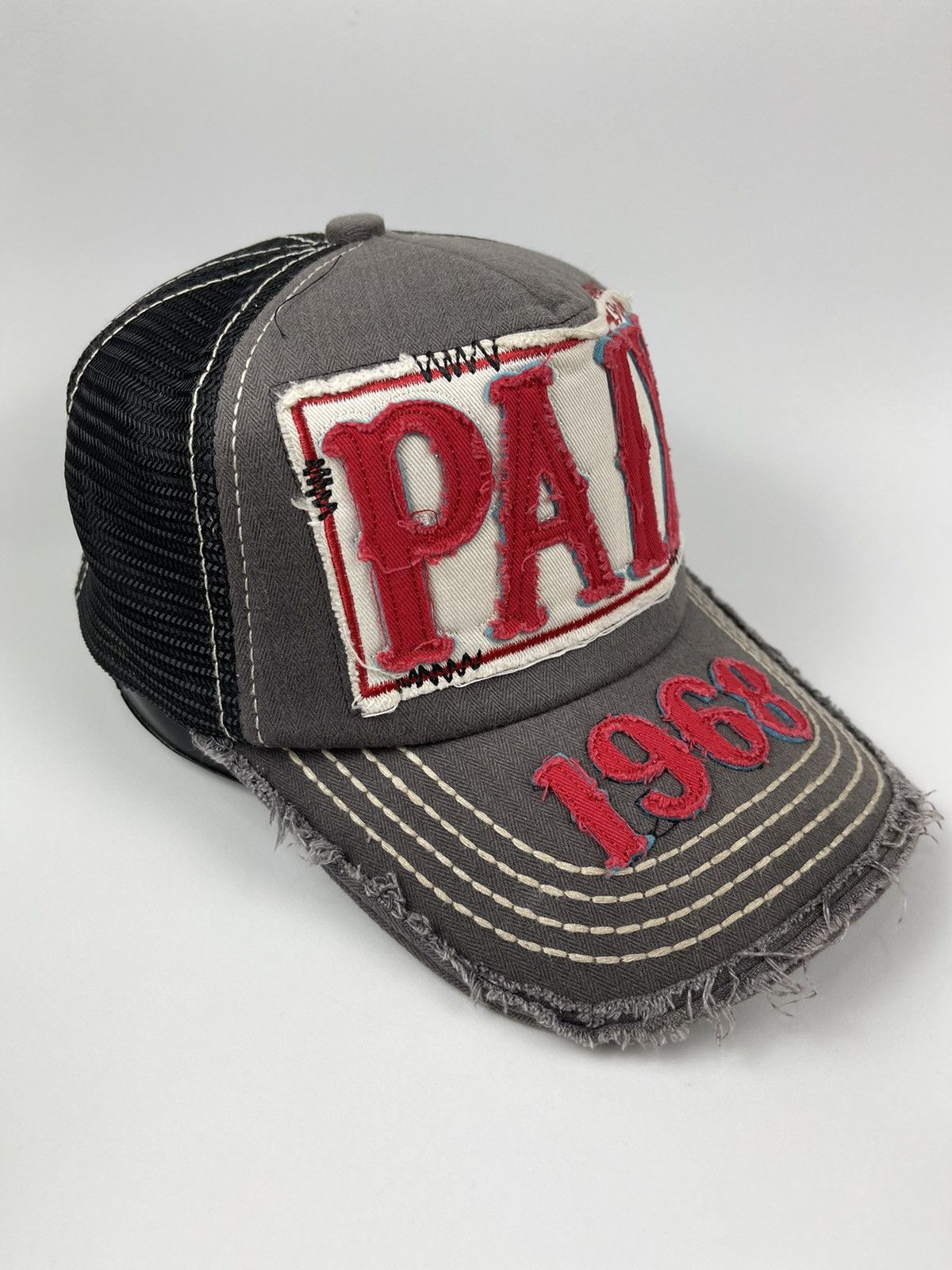 14th Addiction Paix 1968 Distressed Trucker Hat Size ONE SIZE - 2 Thumbnail