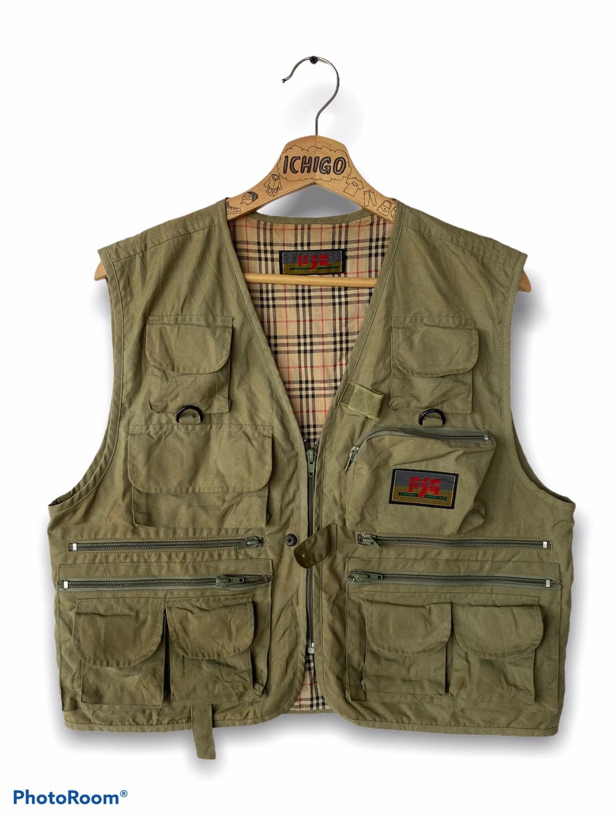 image of Outdoor Life Fsg Fishermans Support Gear Multipocket Vest in Army Green, Men's (Size Medium)