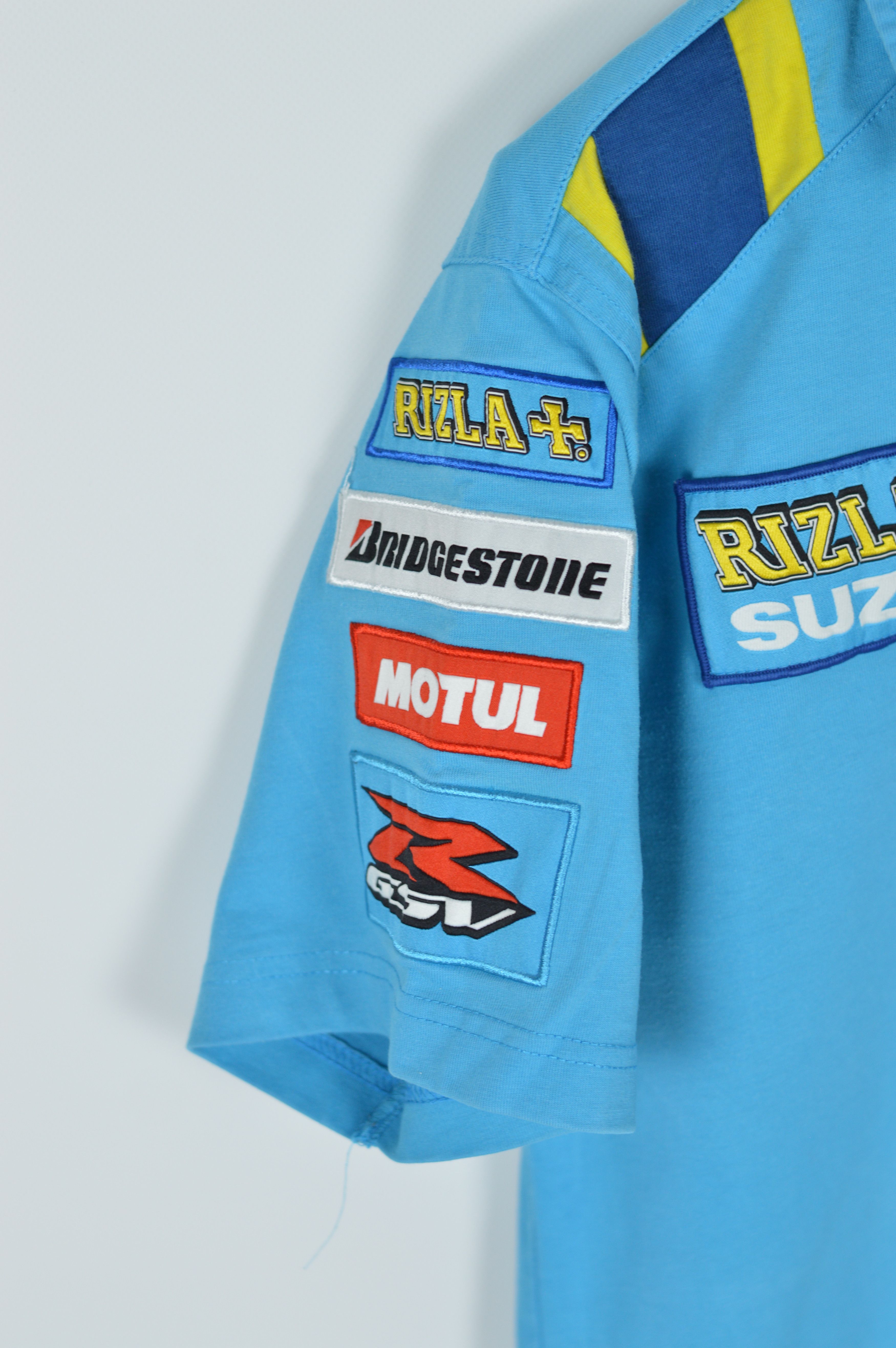 Japanese Brand Vintage Rizla Suzuki Racing Polo Shirt Size US M / EU 48-50 / 2 - 4 Thumbnail
