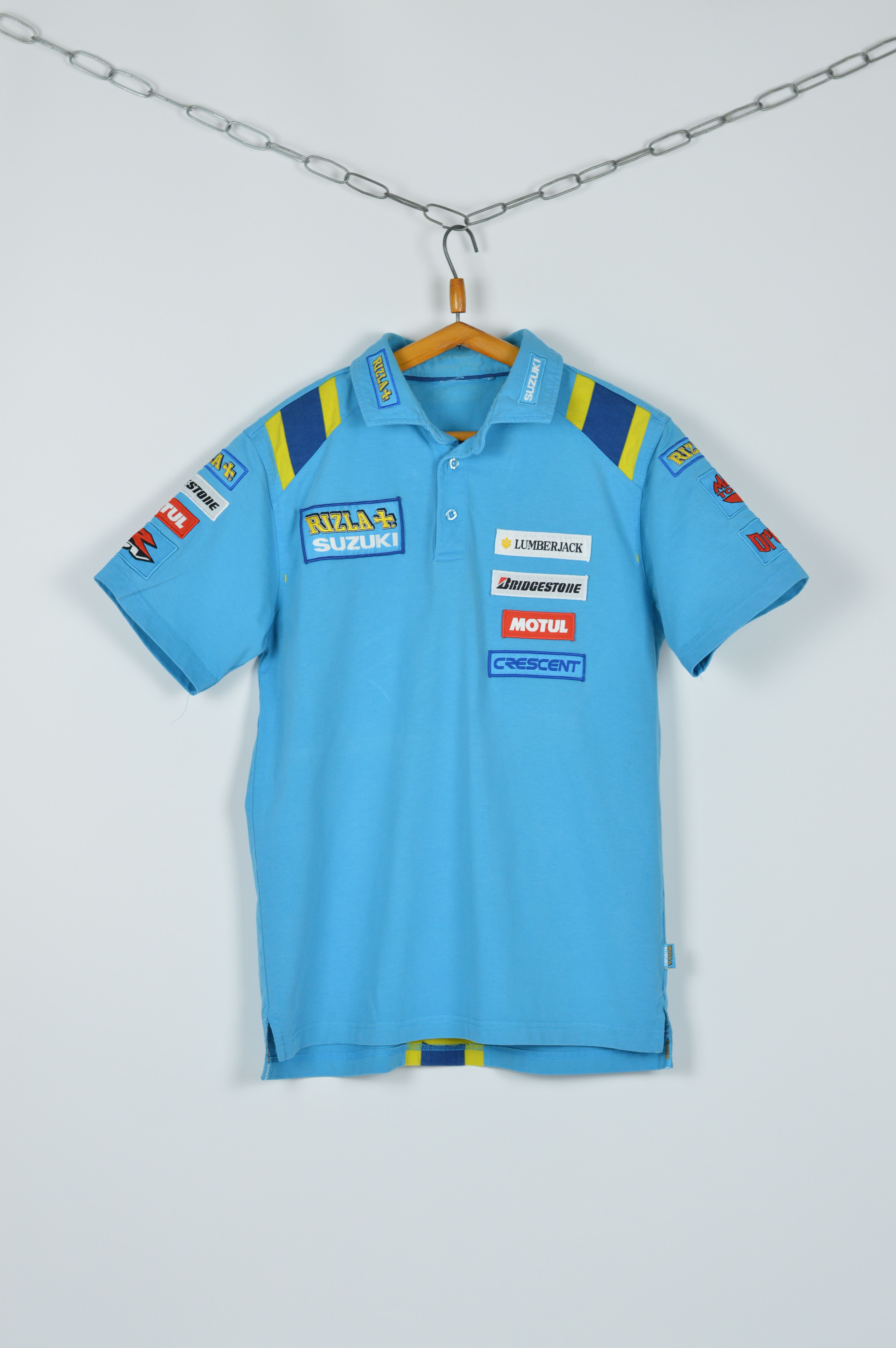 Japanese Brand Vintage Rizla Suzuki Racing Polo Shirt Size US M / EU 48-50 / 2 - 1 Thumbnail
