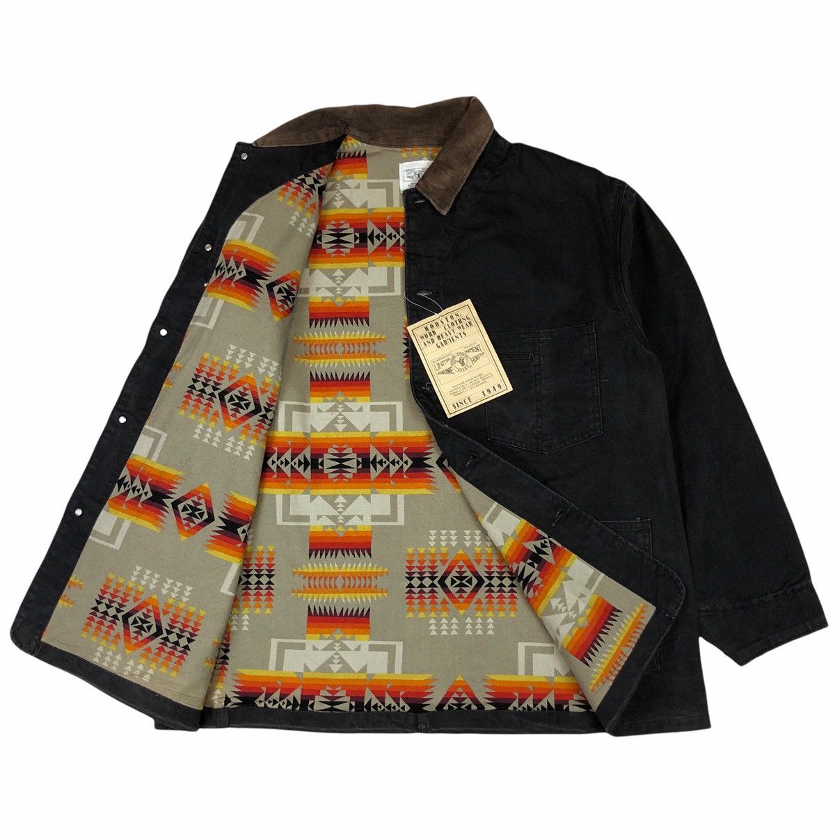 Japanese Brand × Vintage Vintage Houston Denim Chore Coat Work Jacket With Tag Size US M / EU 48-50 / 2 - 1 Thumbnail