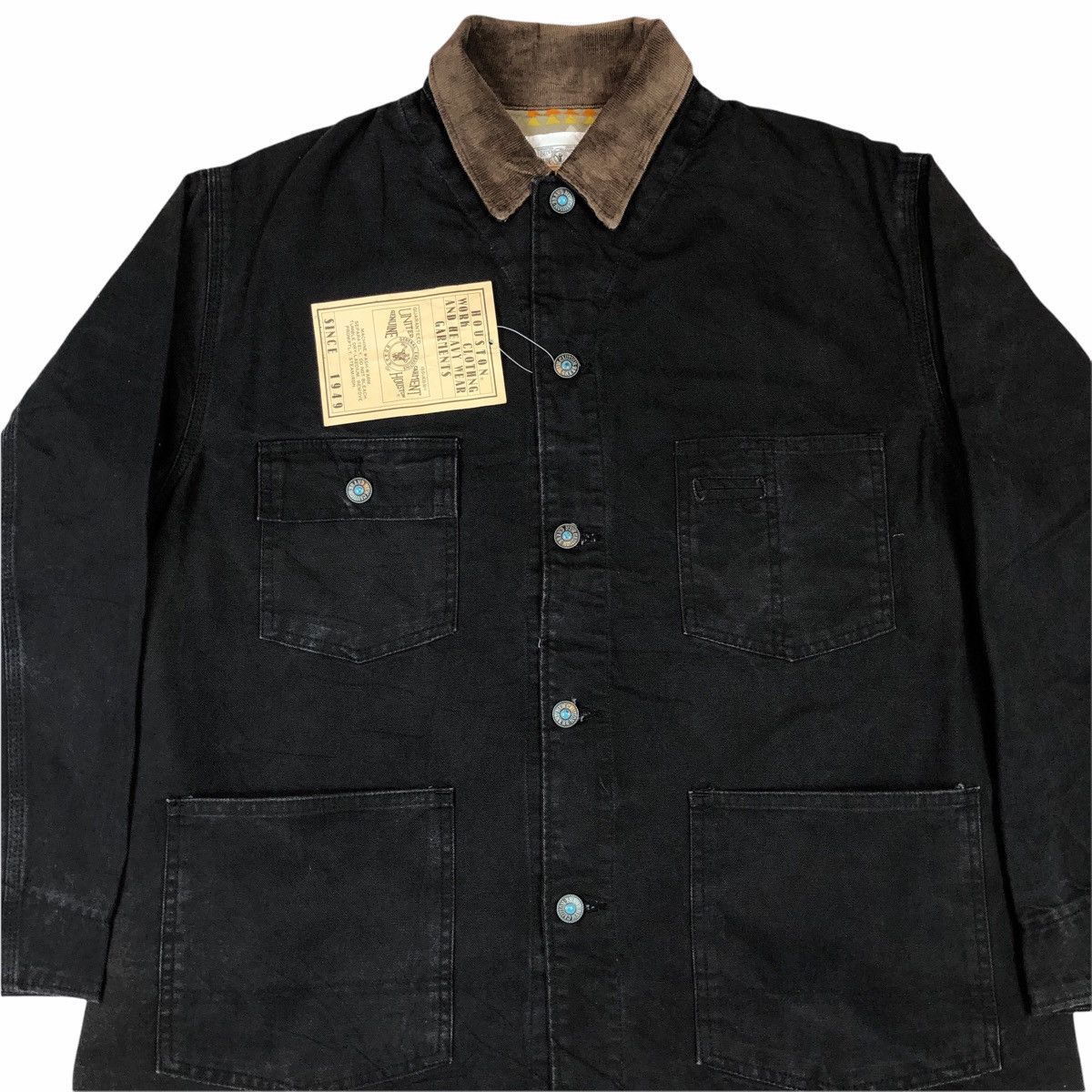 Japanese Brand × Vintage Vintage Houston Denim Chore Coat Work Jacket With Tag Size US M / EU 48-50 / 2 - 7 Thumbnail