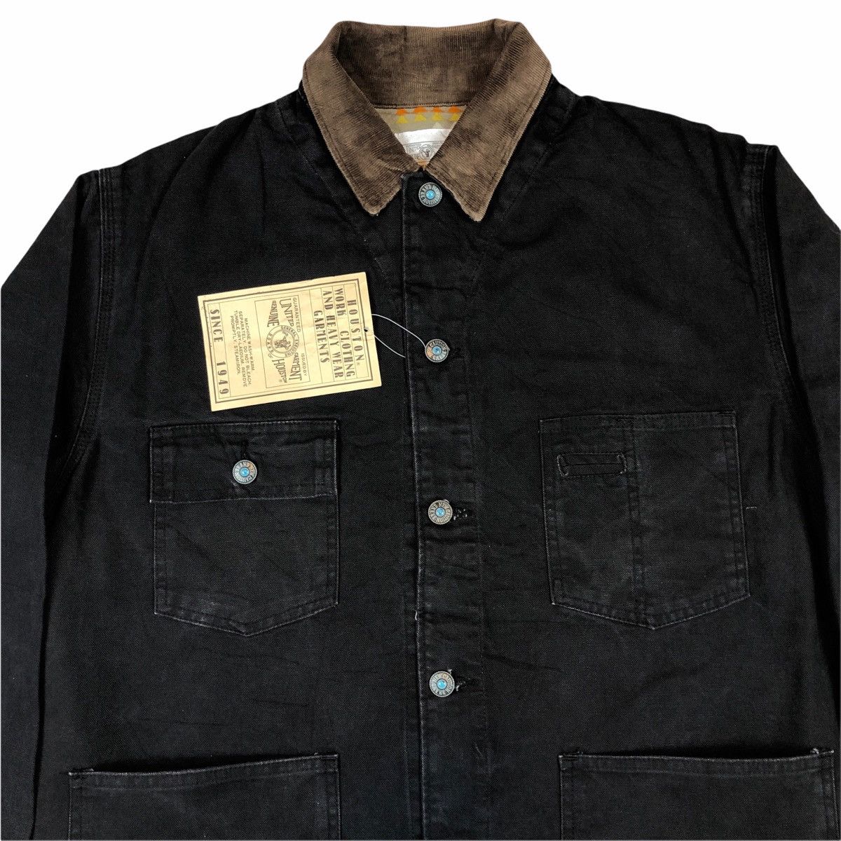 Japanese Brand × Vintage Vintage Houston Denim Chore Coat Work Jacket With Tag Size US M / EU 48-50 / 2 - 9 Thumbnail