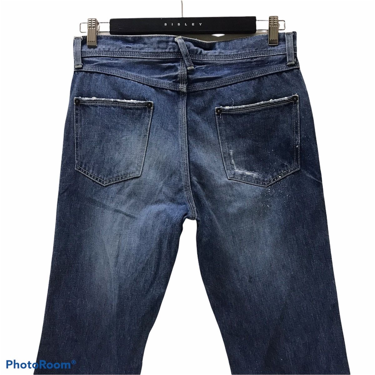 Le Grande Bleu (L.G.B.) Schlussel Denim Flare Jeans Distressed Size US 30 / EU 46 - 10 Thumbnail