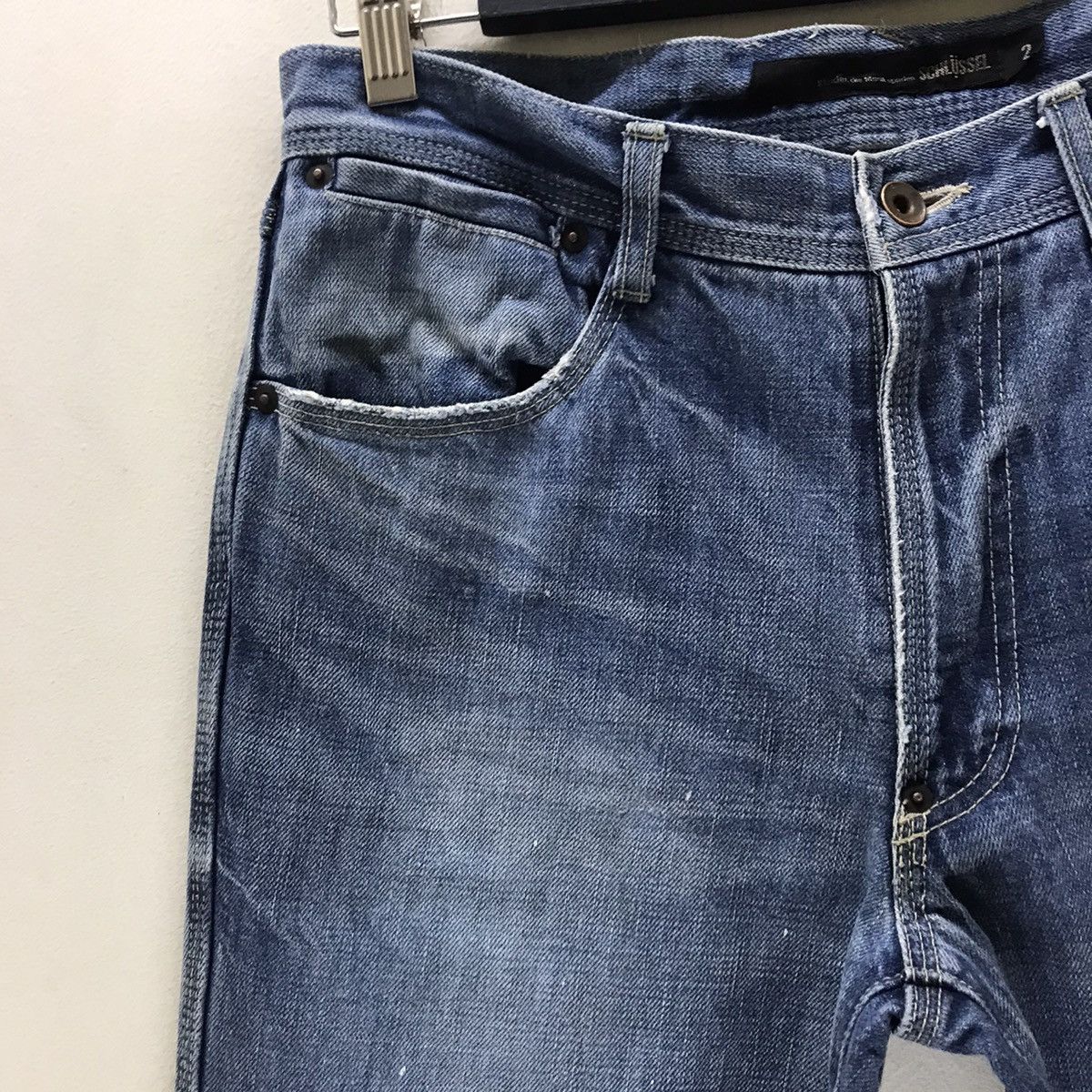 Le Grande Bleu (L.G.B.) Schlussel Denim Flare Jeans Distressed Size US 30 / EU 46 - 4 Thumbnail