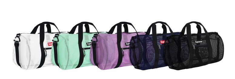 Supreme SS16 Mesh duffle bag purple Grailed