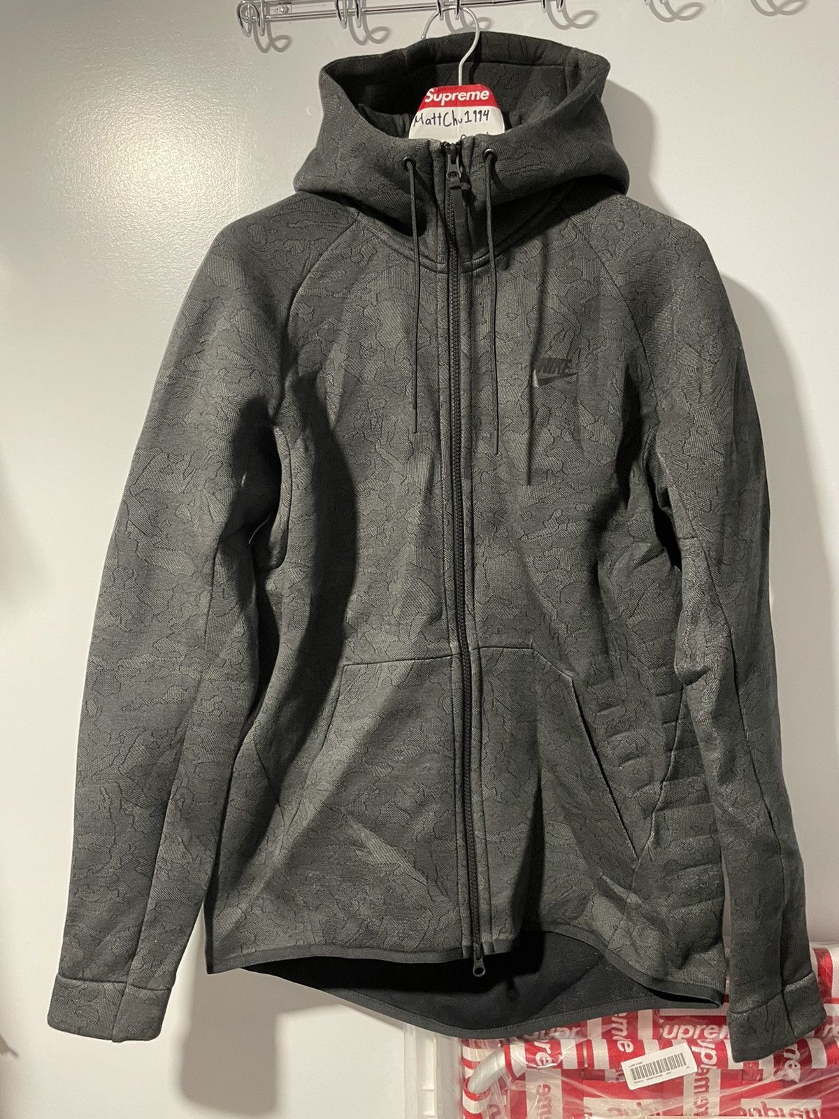 Nike Nike Tech Hoodie Black Pattern | Grailed