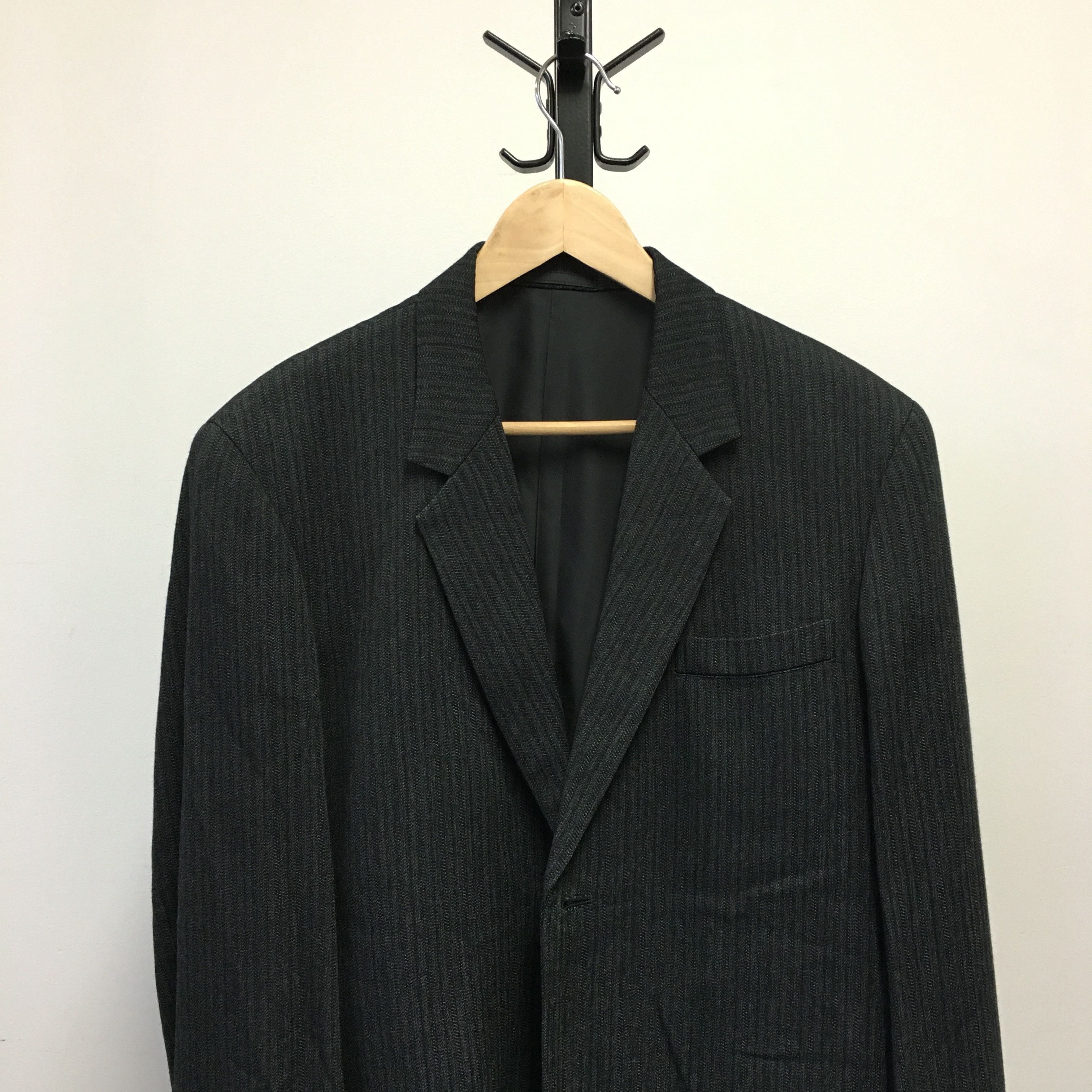 Grey/Black/Blue 2 Button Suit