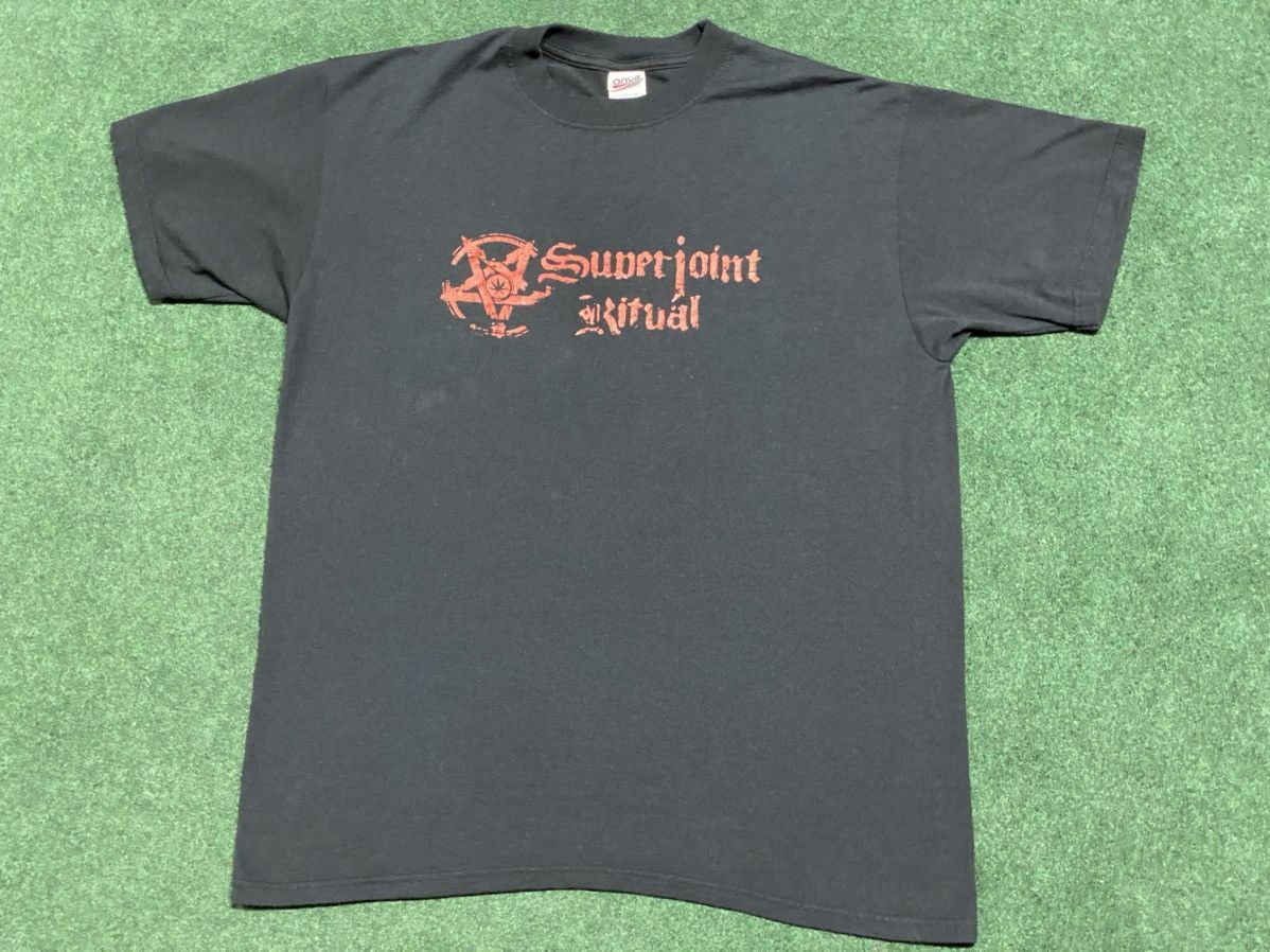 Superjoint Ritual store Pentagram Double Sided Tee