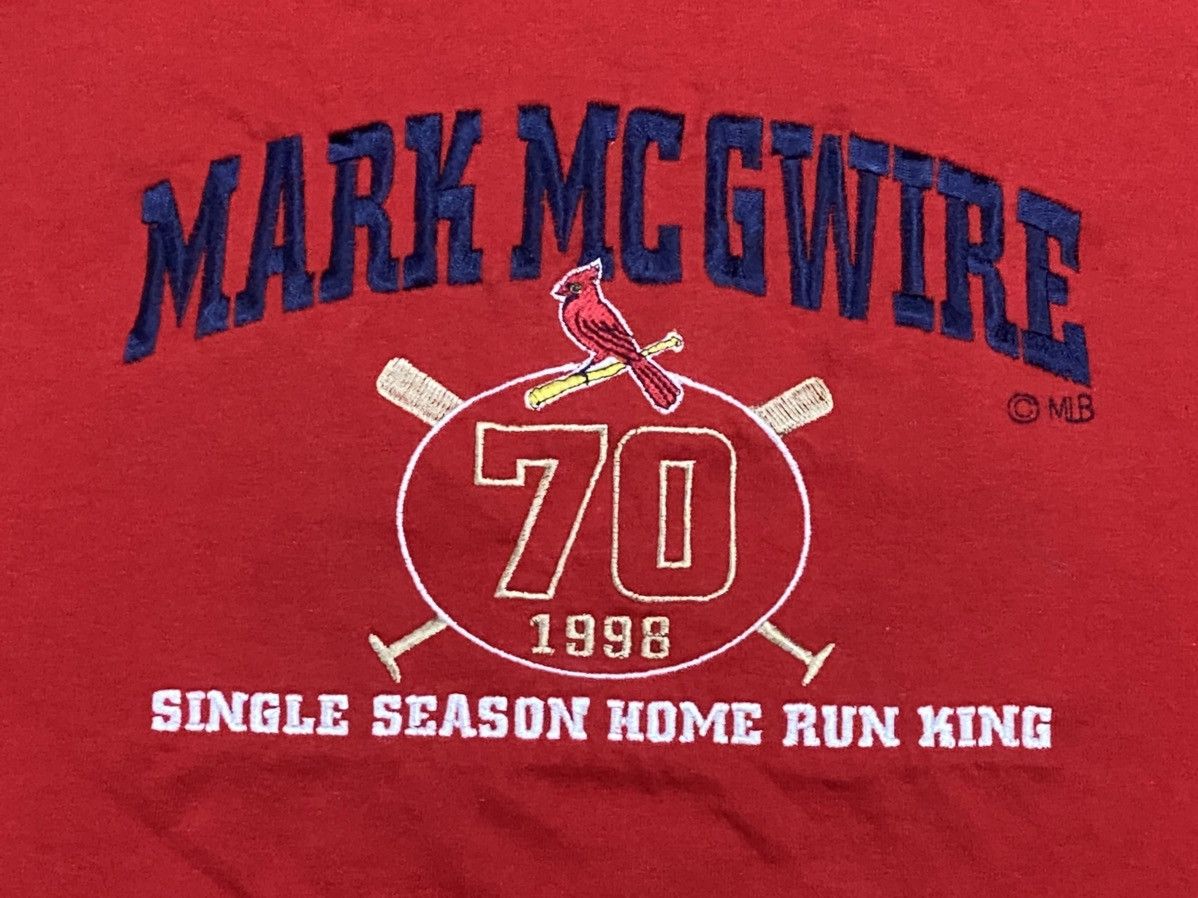 Lee Vintage 1998 Mark McGwire Home Run King Tee Size US XL / EU 56 / 4 - 2 Thumbnail