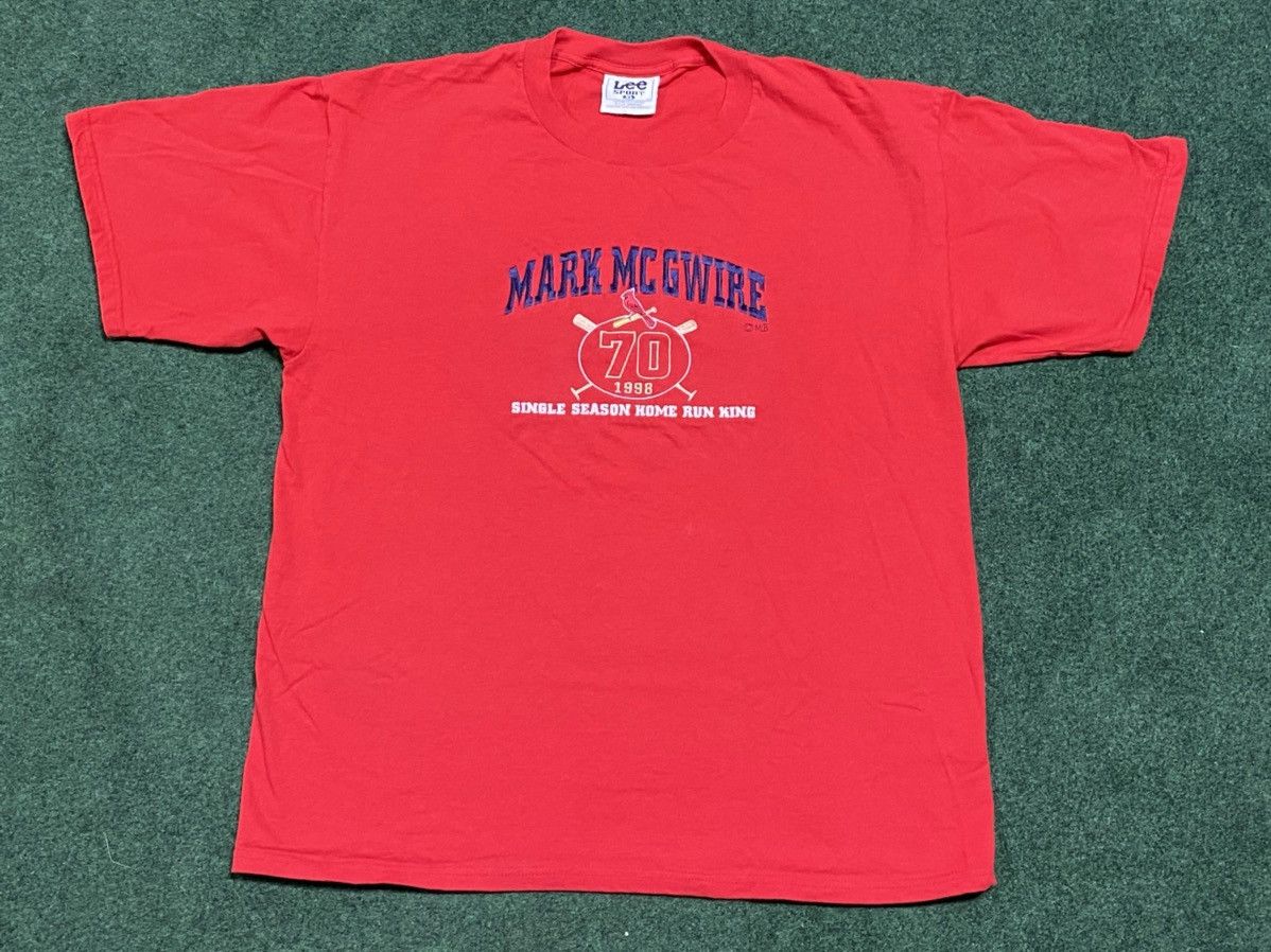 Lee Vintage 1998 Mark McGwire Home Run King Tee Size US XL / EU 56 / 4 - 1 Thumbnail