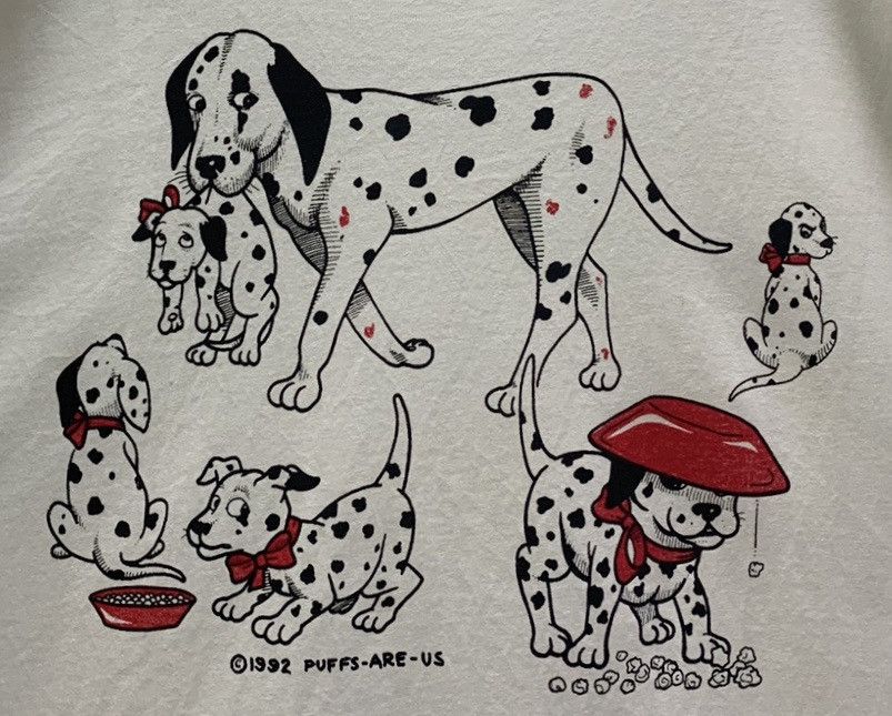 Vintage Vintage 1992 Puffs-Are-Us Dalmatian T-shirts Size US XL / EU 56 / 4 - 5 Thumbnail
