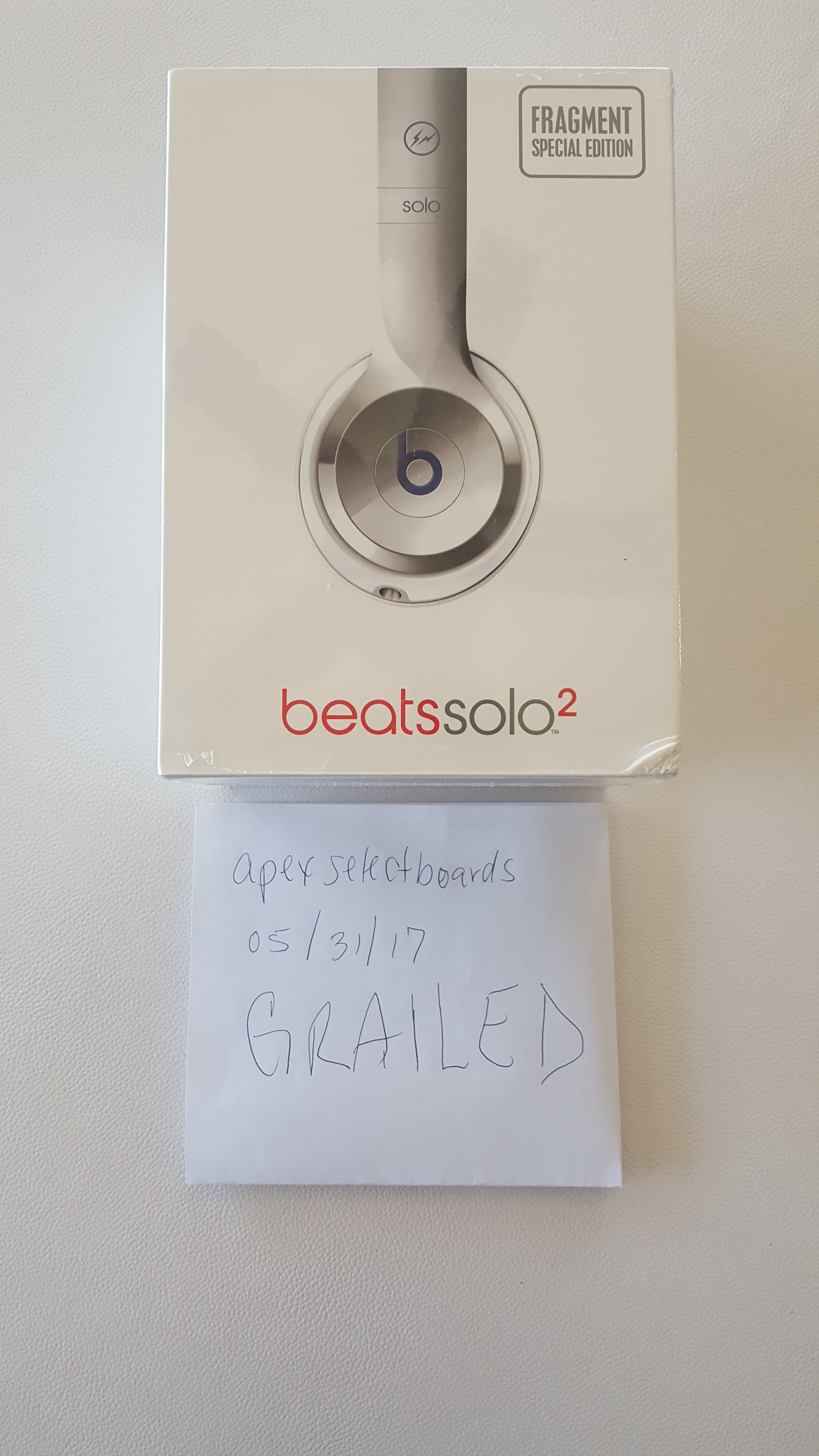 Beats By Dre × Hiroshi Fujiwara AUTHENTIC Brand New Sealed Beats by Dr. Dre  Solo 2 Wired Fragment X SPECIAL EDITION by Hiroshi Fujiwara Lightning  Silver | Grailed