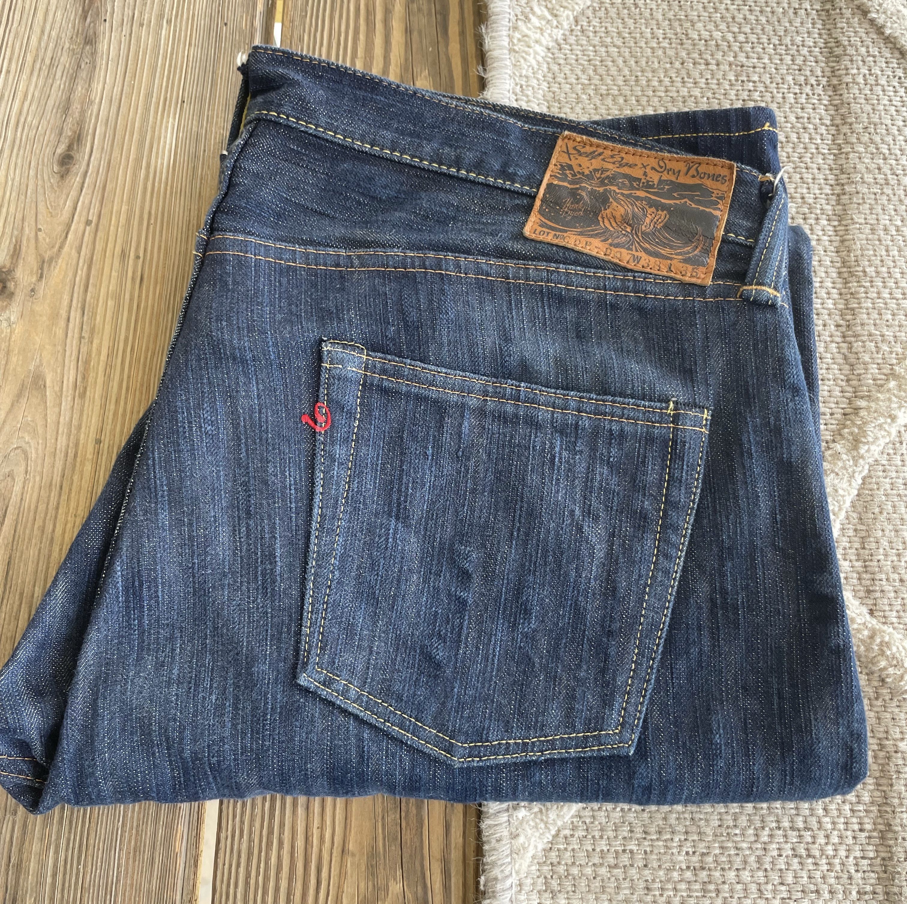 SelfEdge x DryBones Natural Indigo W38