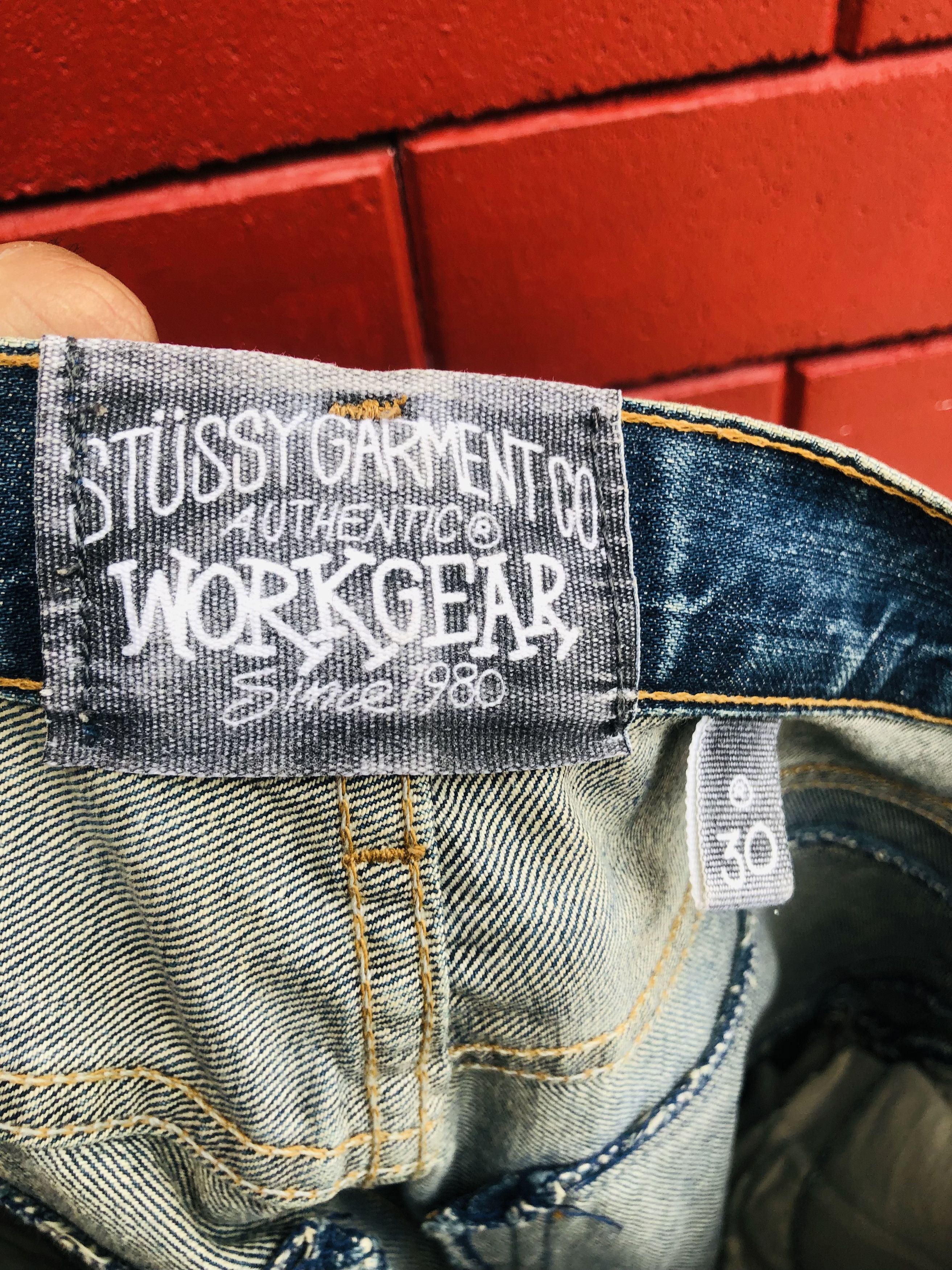 Japanese Brand × Stussy Vintage Stussy Distressed Travis Scott Fashion Style Size US 32 / EU 48 - 6 Thumbnail