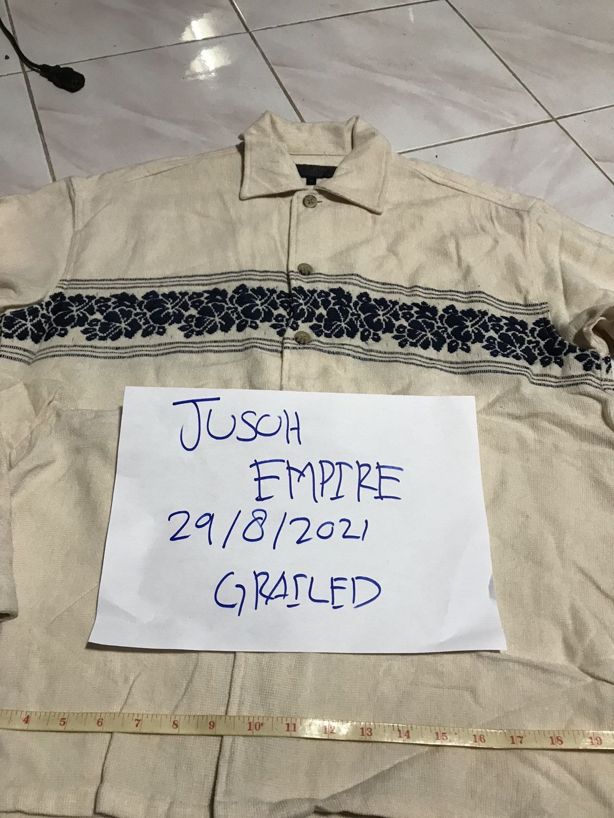 Japanese Brand RECIPRO BUTTON UPS JACKET SURF STYLE Size US M / EU 48-50 / 2 - 7 Thumbnail