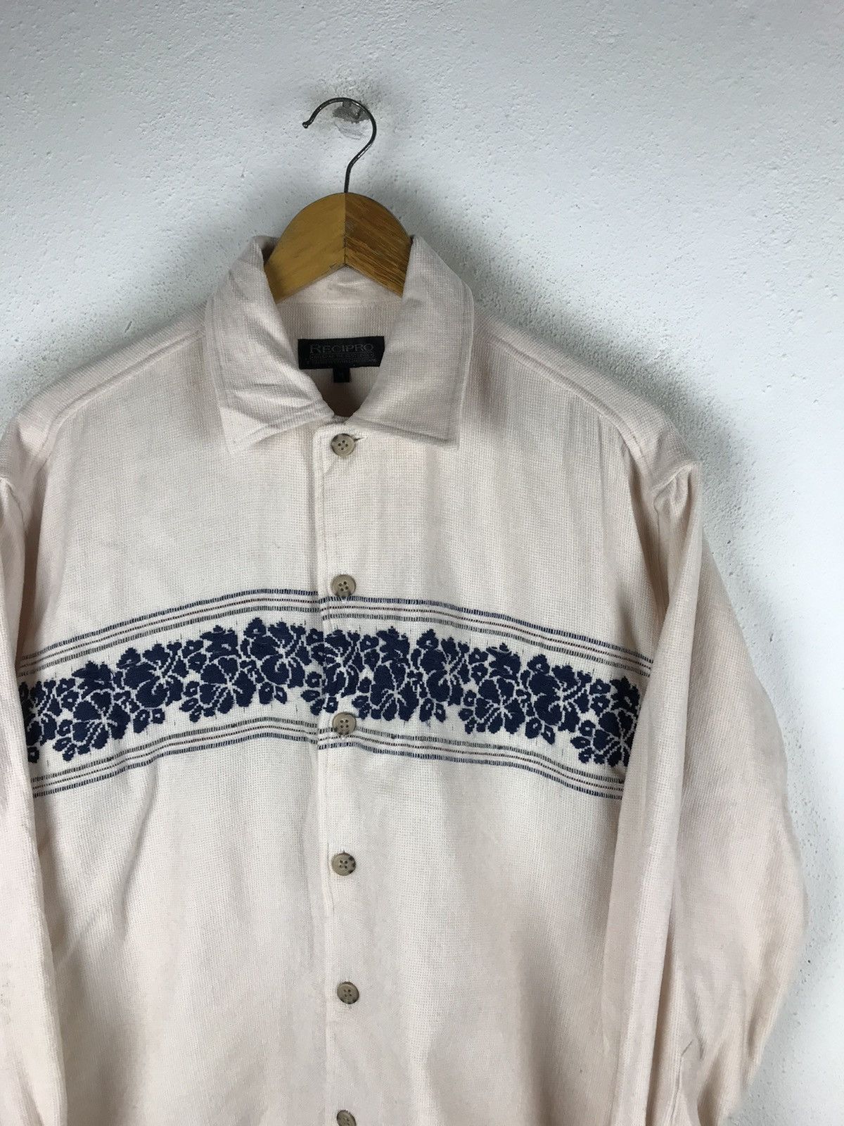 Japanese Brand RECIPRO BUTTON UPS JACKET SURF STYLE Size US M / EU 48-50 / 2 - 5 Thumbnail