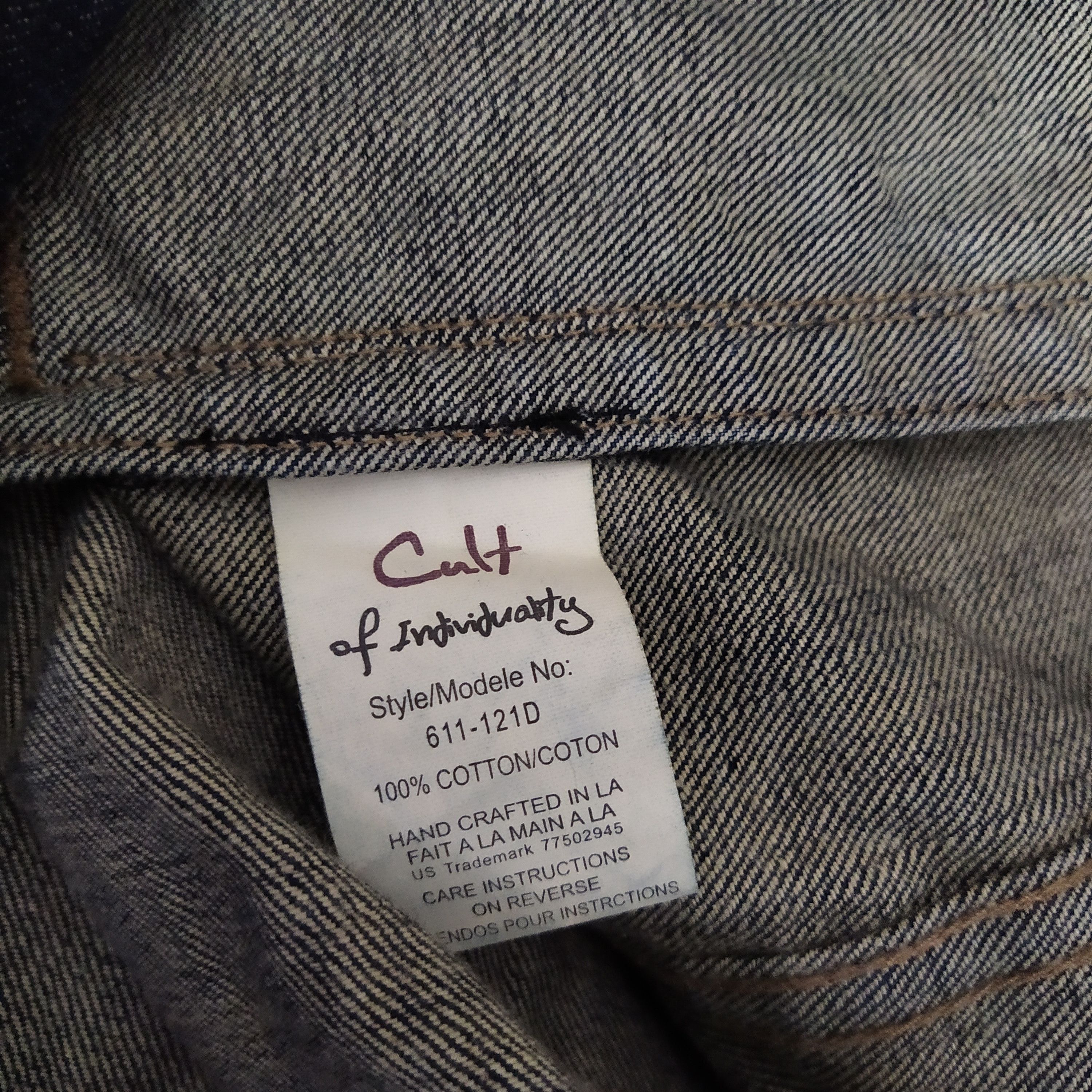 Cult Of Individuality CULT OF INDIVIDUALITY Ron Poisson DENIM JACKET (D33) Size US XL / EU 56 / 4 - 10 Thumbnail