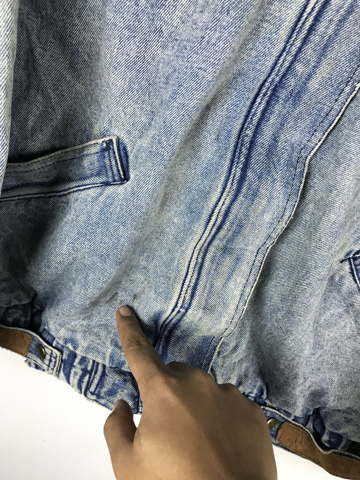 Vintage JEANS FASHION DENIME JACKET ACID WASH STYLE Size US L / EU 52-54 / 3 - 7 Thumbnail