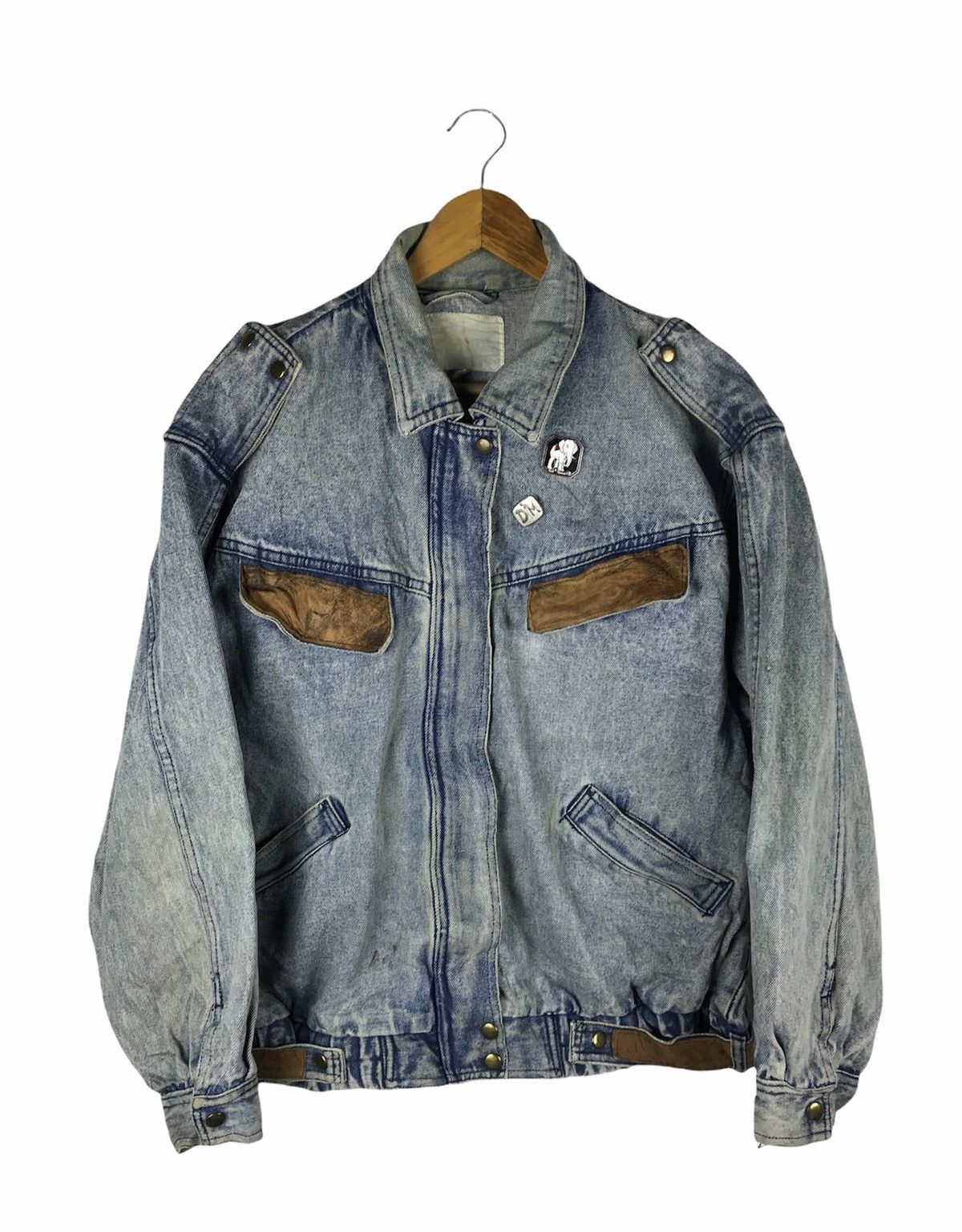 Vintage JEANS FASHION DENIME JACKET ACID WASH STYLE Size US L / EU 52-54 / 3 - 1 Thumbnail