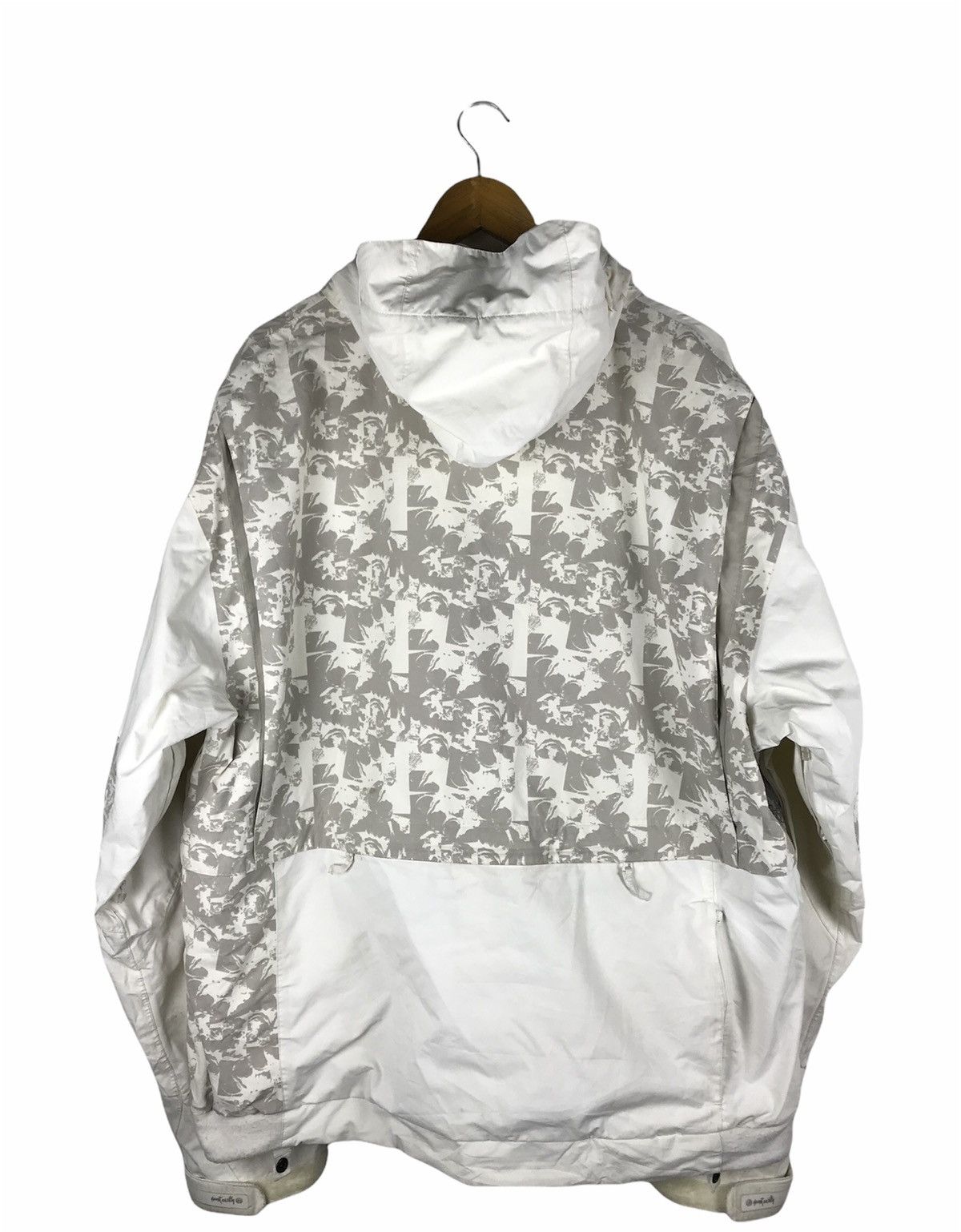 Japanese Brand Remake Earthy EP Snowboard Jacket White/Gray Camo Patchwork Size US L / EU 52-54 / 3 - 3 Thumbnail